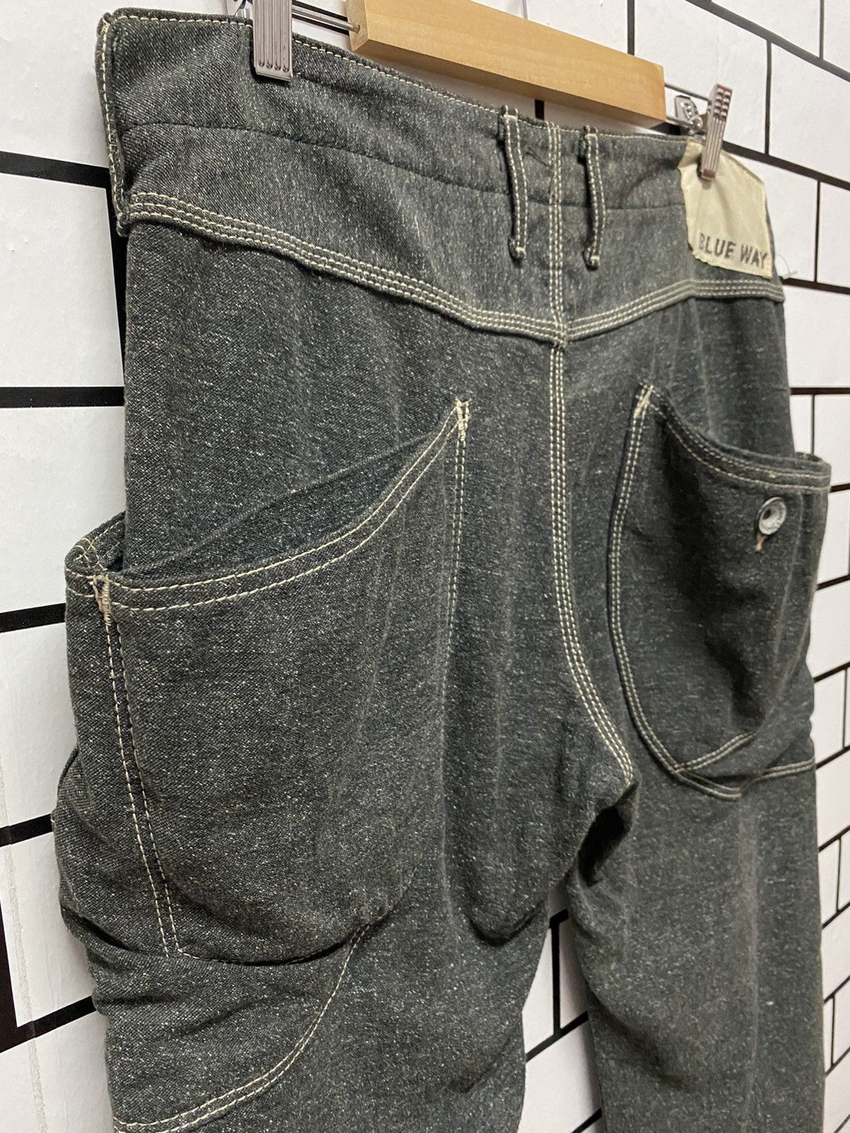 Japan Blue × Japanese Brand Blue Way Japan Made Cargo Baker Casual Workwear Pants Size US 33 - 11 Thumbnail
