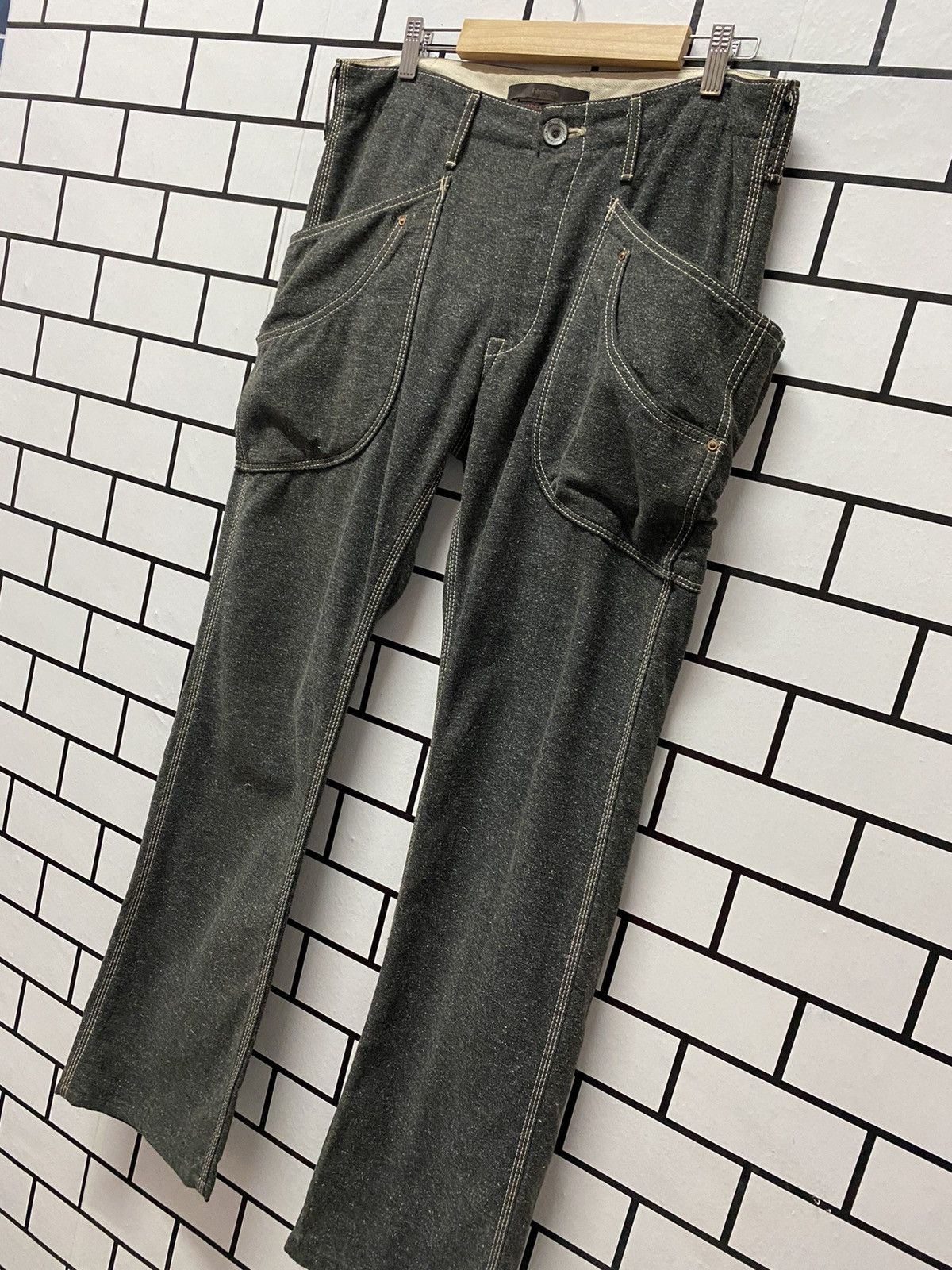Japan Blue × Japanese Brand Blue Way Japan Made Cargo Baker Casual Workwear Pants Size US 33 - 9 Thumbnail