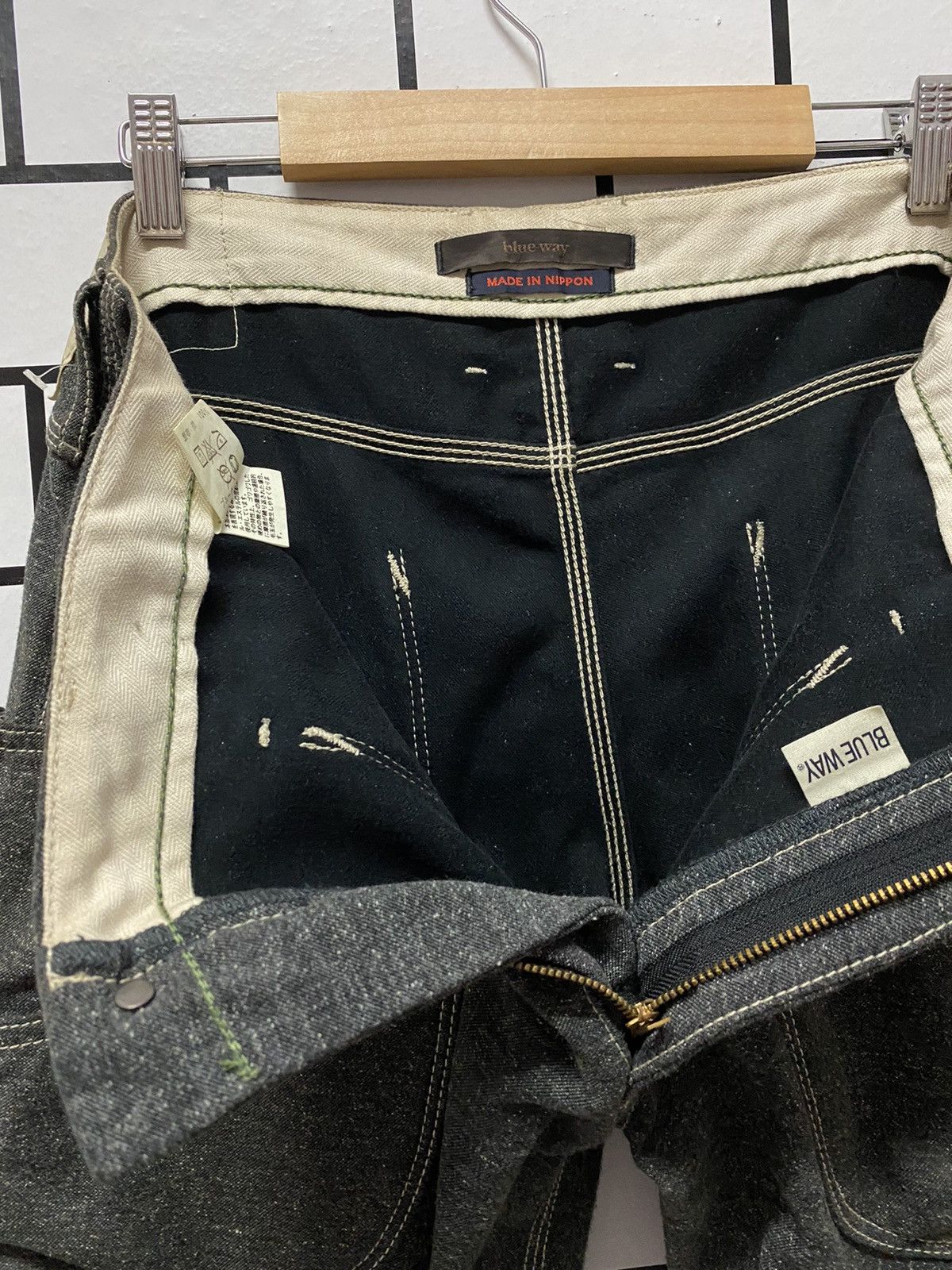Japan Blue × Japanese Brand Blue Way Japan Made Cargo Baker Casual Workwear Pants Size US 33 - 15 Thumbnail