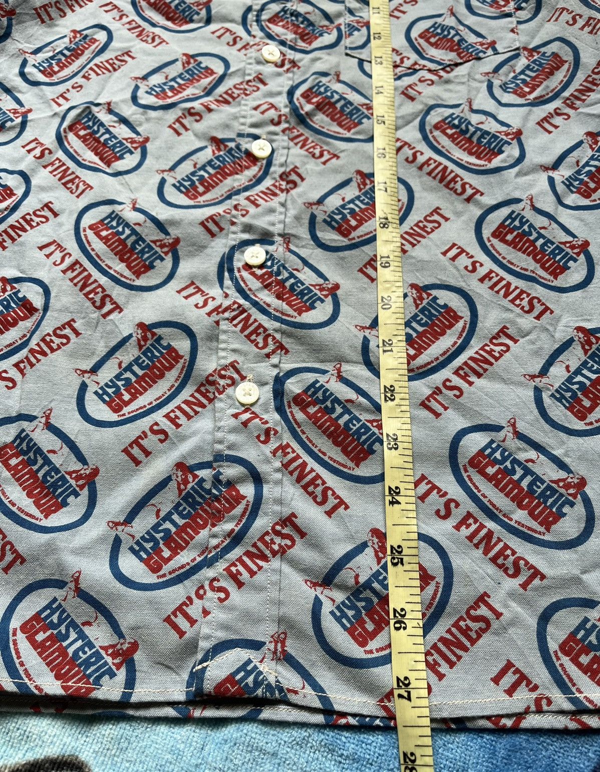 Designer × Hysteric Glamour × Japanese Brand HYSTERIC GLAMOUR FullPrint Button Ups Shirt x Rare Size US M / EU 48-50 / 2 - 13 Thumbnail