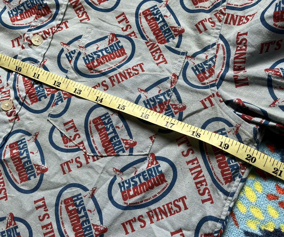 Designer × Hysteric Glamour × Japanese Brand HYSTERIC GLAMOUR FullPrint Button Ups Shirt x Rare Size US M / EU 48-50 / 2 - 12 Thumbnail