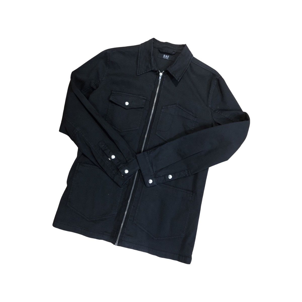 image of Raf By Raf Simons x Raf Simons Workwear Shirt Jacket in Black, Men's (Size Small)