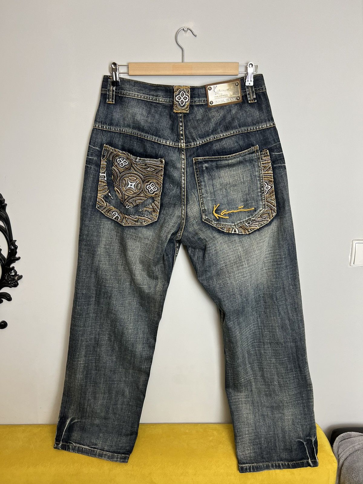Karl Kani Rare Vintage Karl Kani Big Logo Baggy Denim Jeans Rap HipHop Size US 32 / EU 48 - 3 Thumbnail