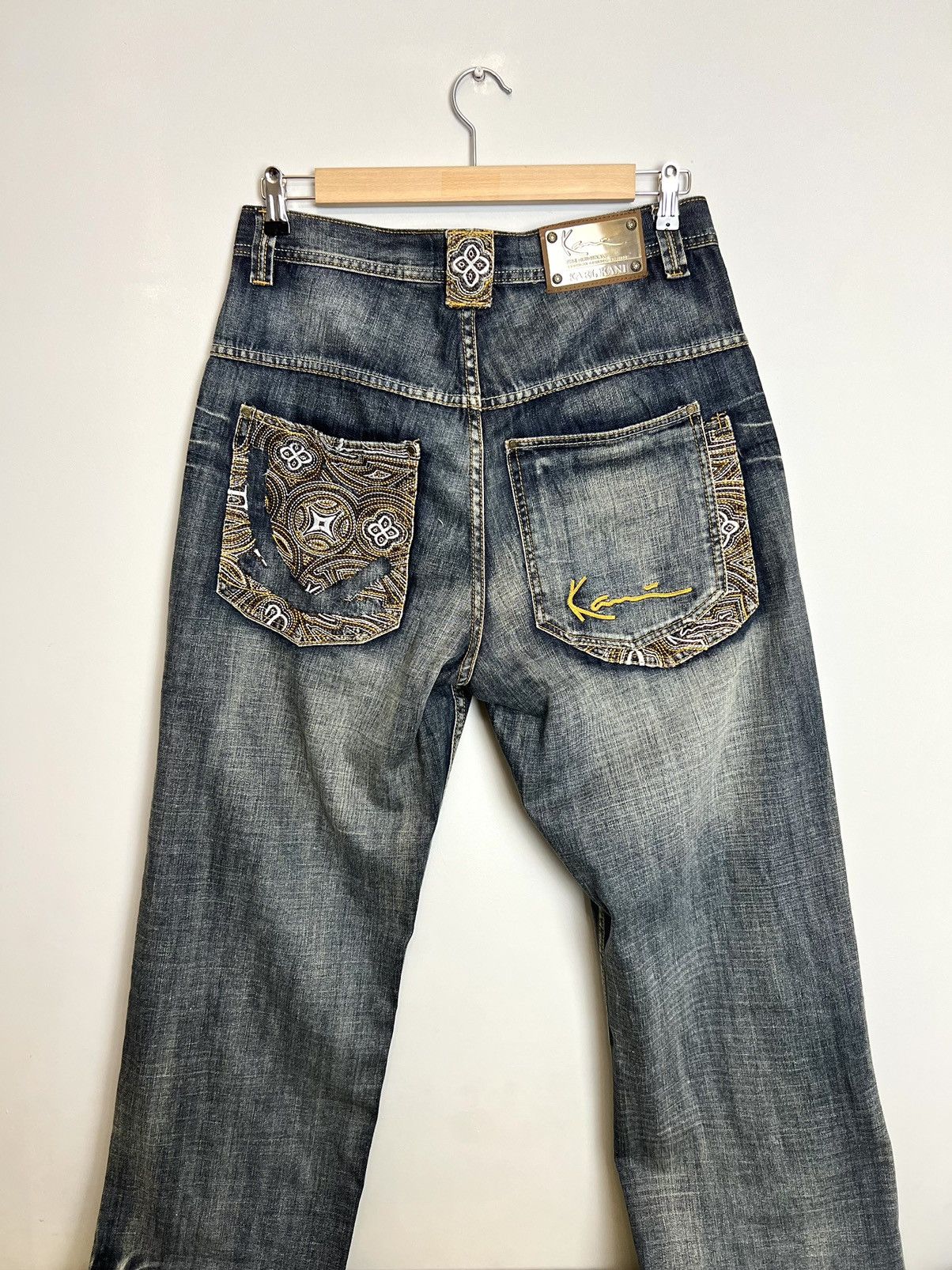 Karl Kani Rare Vintage Karl Kani Big Logo Baggy Denim Jeans Rap HipHop Size US 32 / EU 48 - 1 Thumbnail