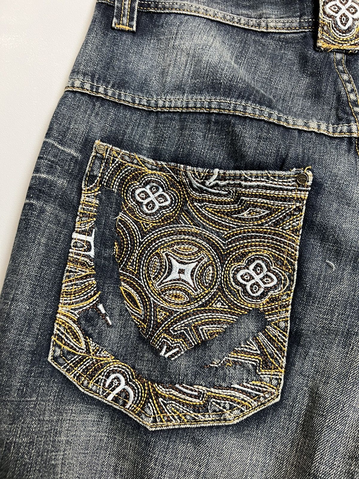 Karl Kani Rare Vintage Karl Kani Big Logo Baggy Denim Jeans Rap HipHop Size US 32 / EU 48 - 5 Thumbnail