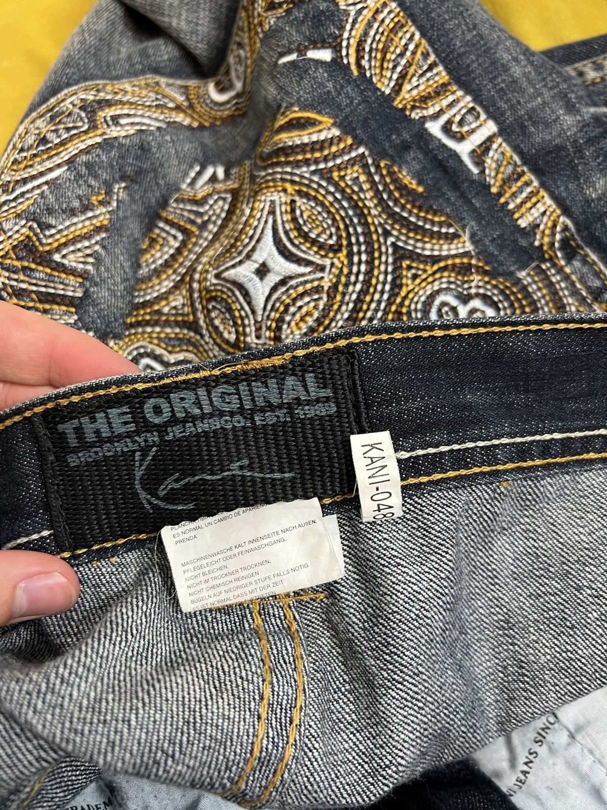 Karl Kani Rare Vintage Karl Kani Big Logo Baggy Denim Jeans Rap HipHop Size US 32 / EU 48 - 8 Thumbnail
