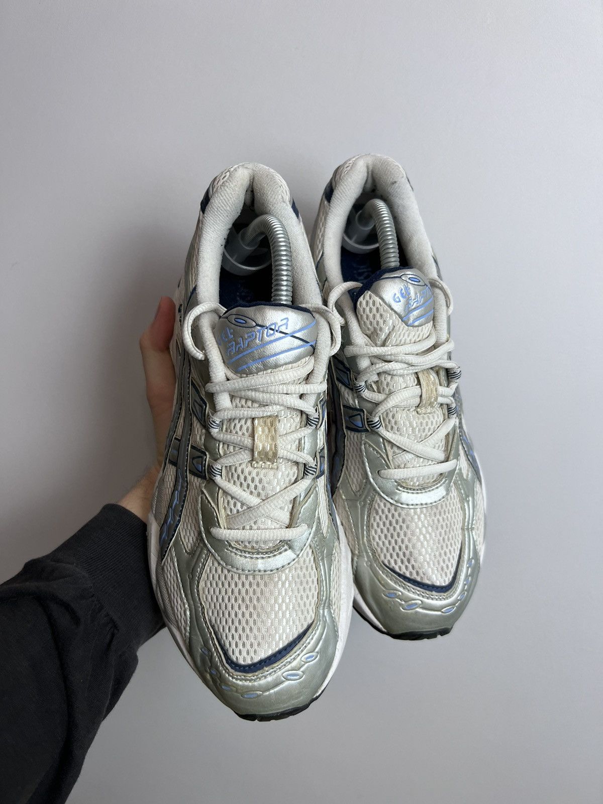 Asics Asics Gel Raptor Sneakers Rare Silver Grey Wmns Outdoor Size US 7.5 / EU 40-41 - 9 Thumbnail