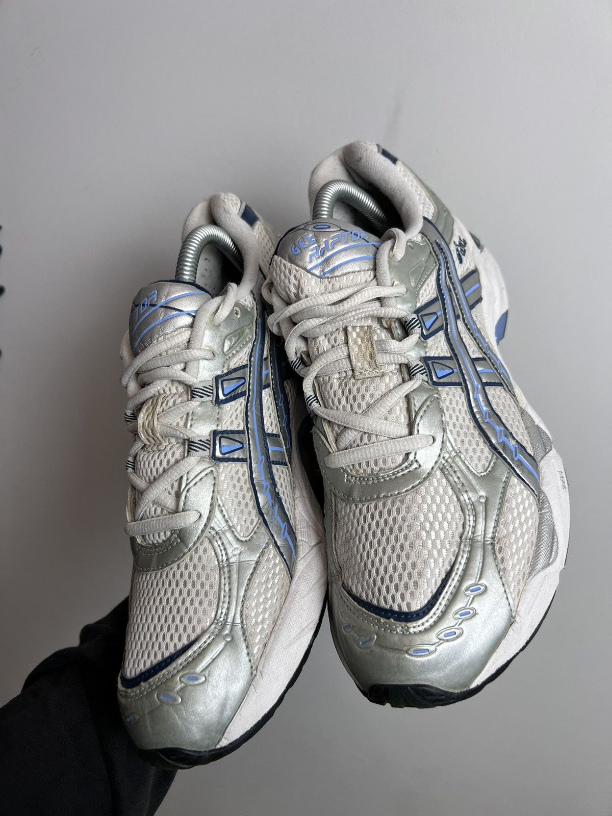 Asics Asics Gel Raptor Sneakers Rare Silver Grey Wmns Outdoor Size US 7.5 / EU 40-41 - 11 Thumbnail