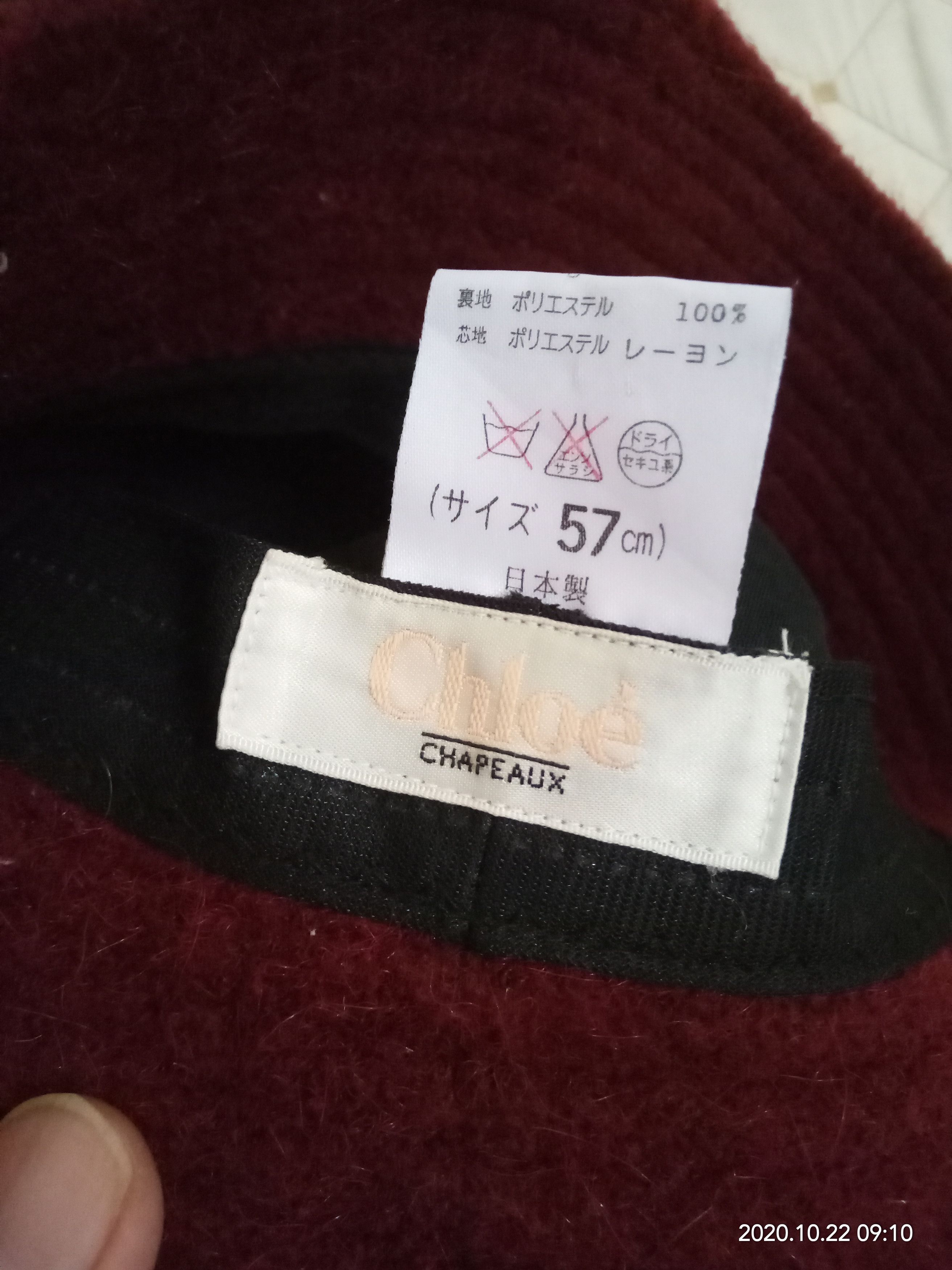 Chloe Vintage Chloe Bucket Hat Wool Fashion Luxury 57cm Japan Size ONE SIZE - 2 Thumbnail