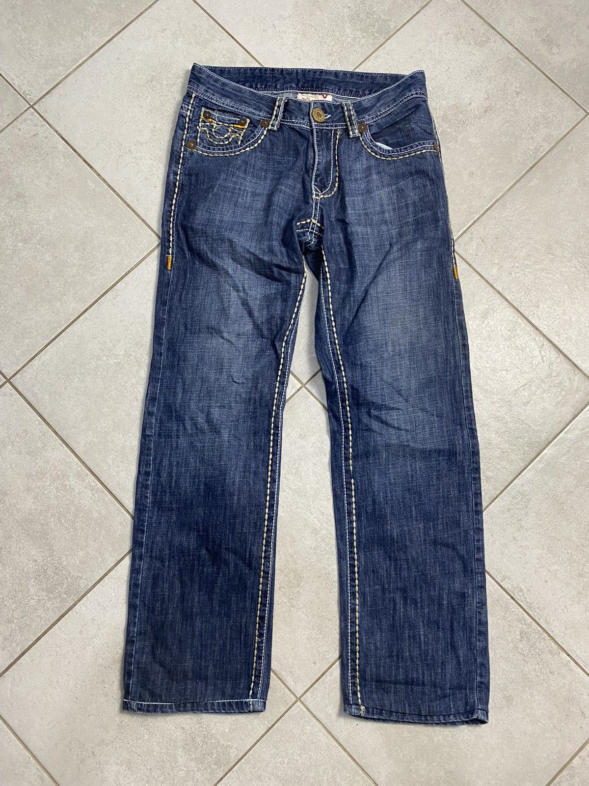 True Religion Rare True Religion 32 Drip Y2K Denim Pants Travis Vibe Size US 32 / EU 48 - 2 Thumbnail