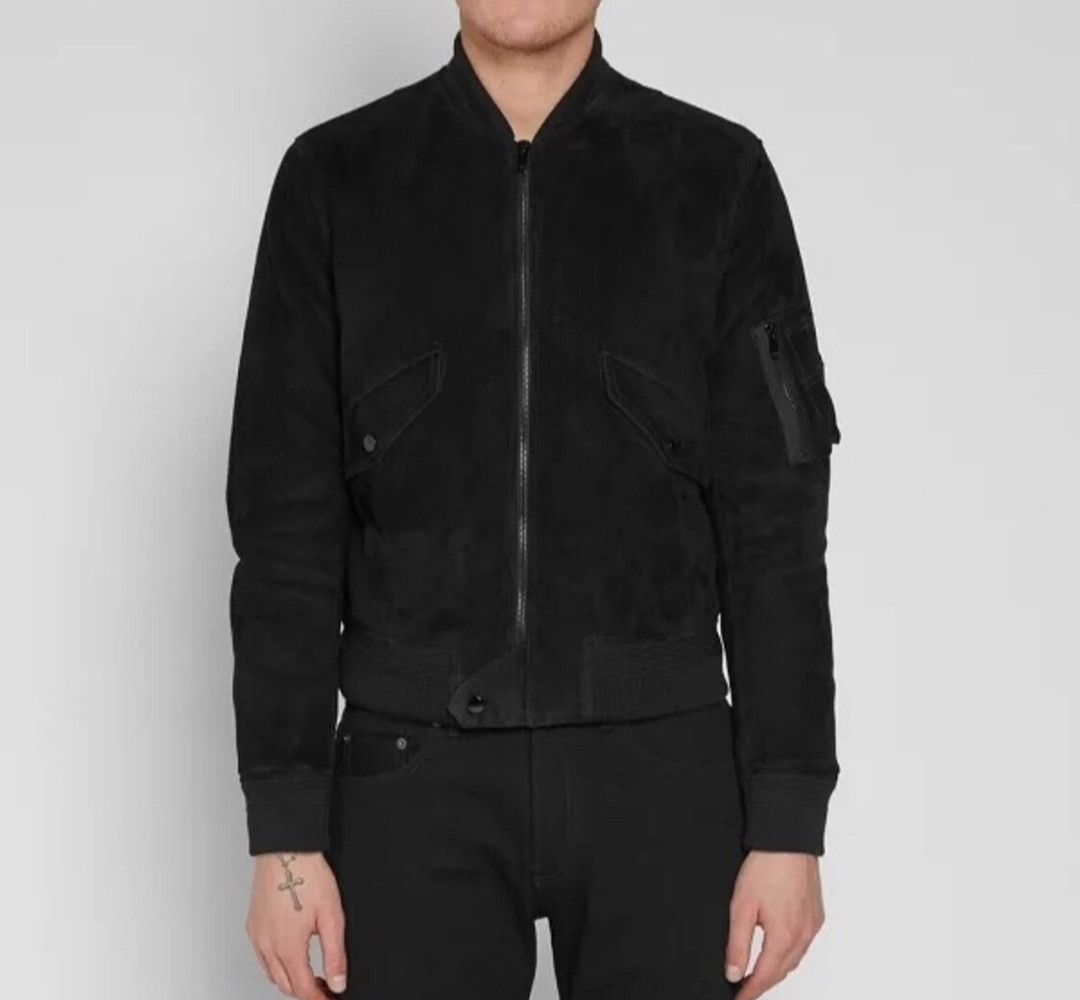Saint Laurent Paris Saint Laurent Black suede jacket Size US S / EU 44-46 / 1 - 8 Thumbnail