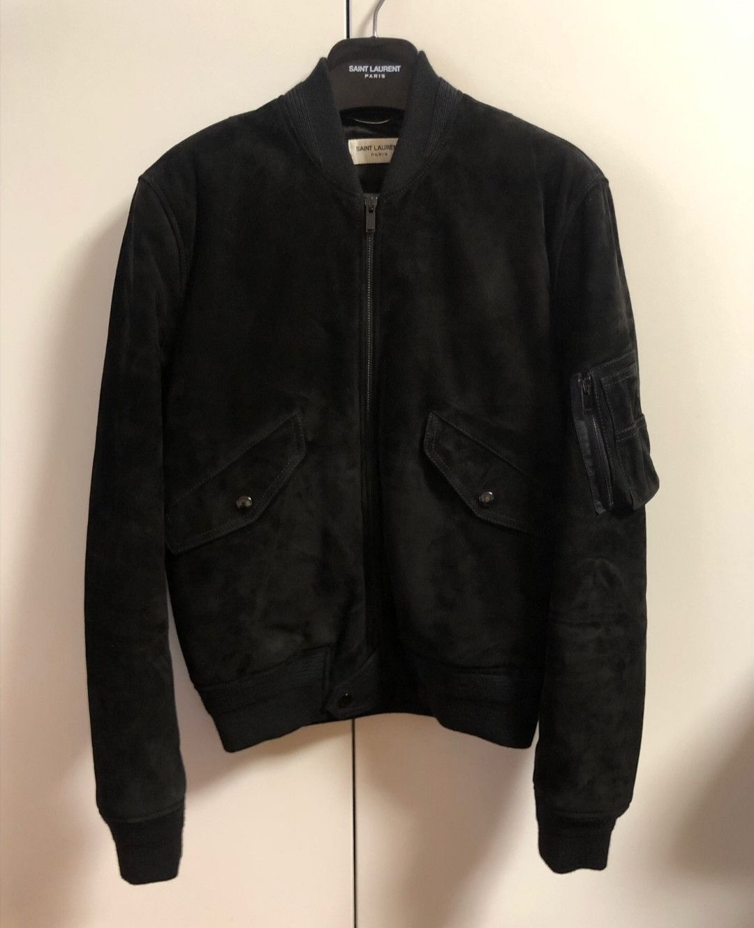 Saint Laurent Paris Saint Laurent Black suede jacket Size US S / EU 44-46 / 1 - 1 Thumbnail