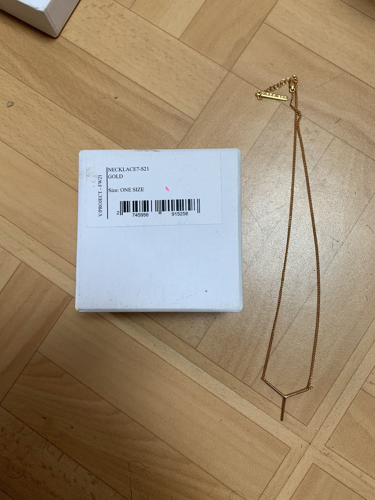 Y/Project Y/Project Y-shaped Gold Necklace Size ONE SIZE - 8 Thumbnail