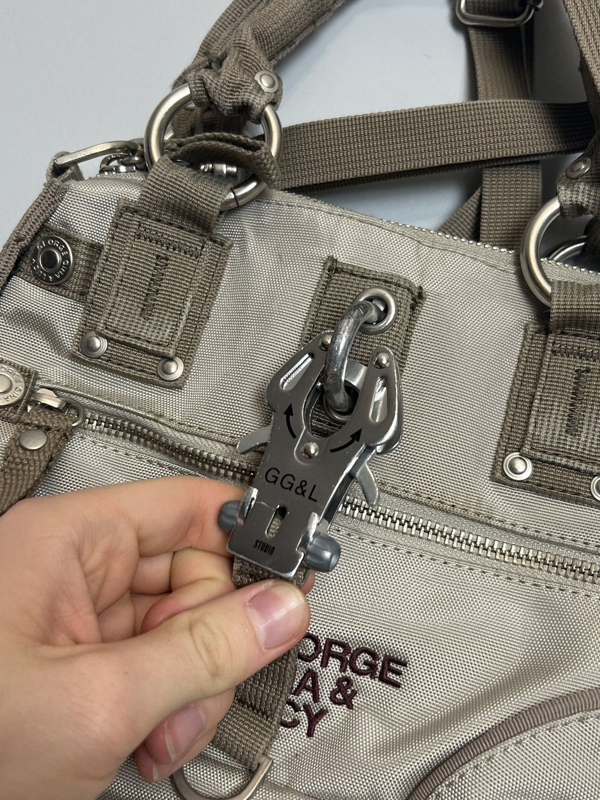 Japanese Brand George Gina Lucy TynTyn Vintage Bag Like Alyx Cargo Hype Y2k Size ONE SIZE - 4 Thumbnail
