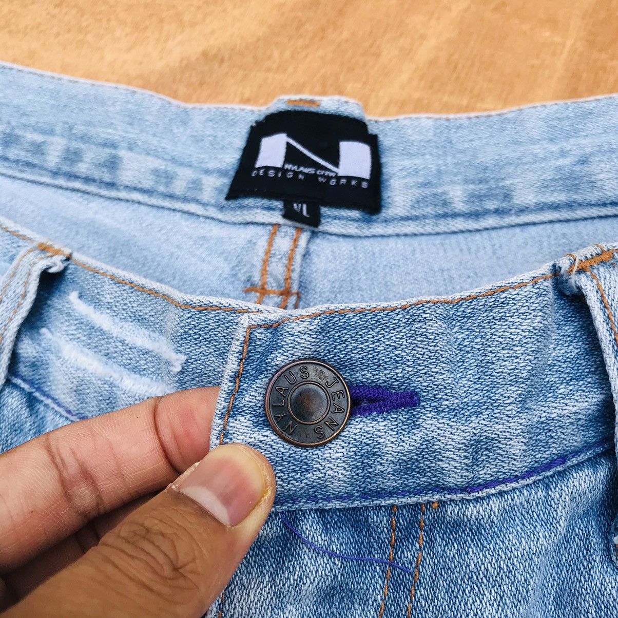 Japanese Brand Nylaus distressed splatter paint denim mens waist 32 inch Size US 32 / EU 48 - 11 Thumbnail