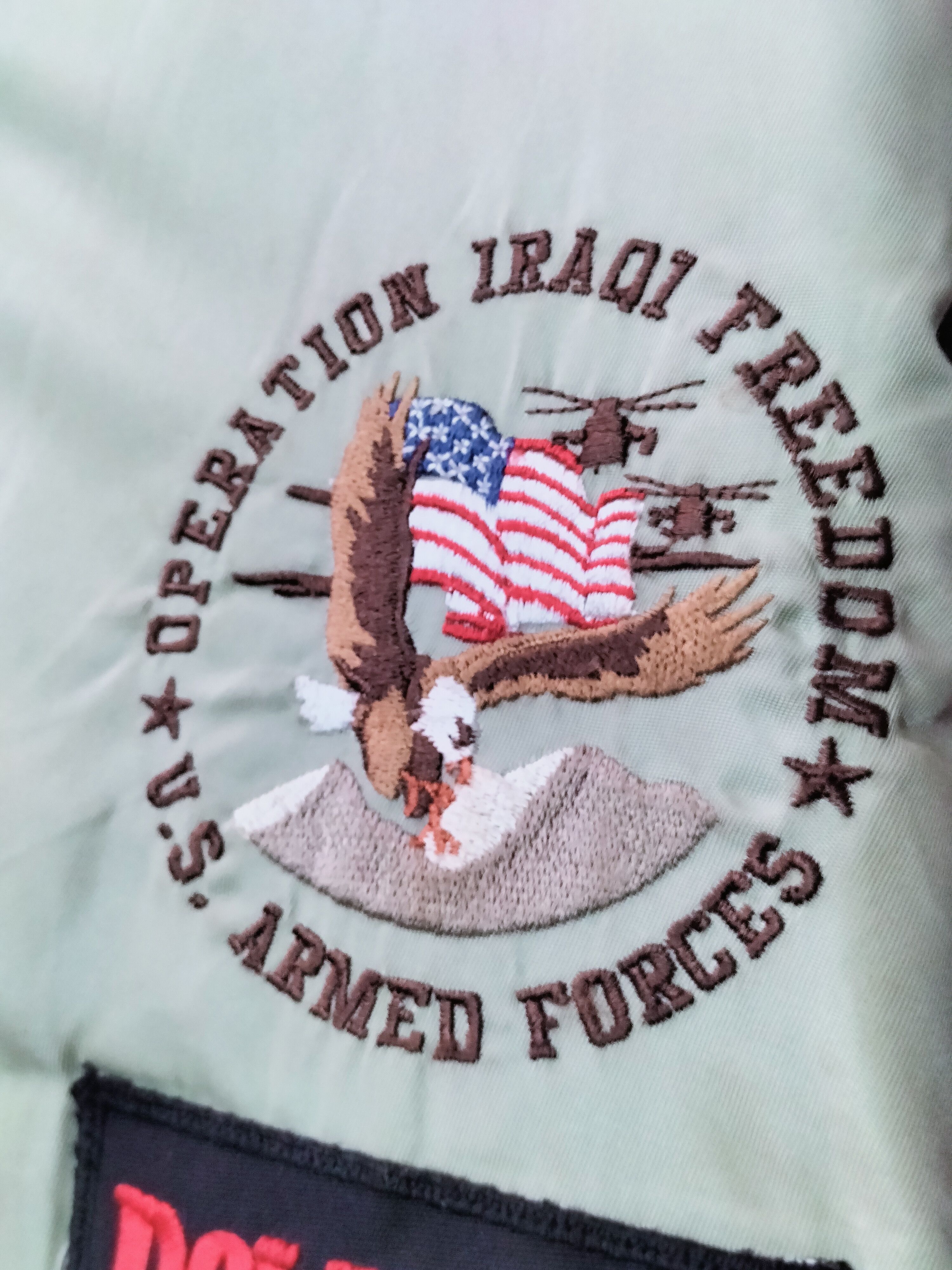 Vintage Vintage 90s Flight Jacket US MA-1 Pow Mia REVERSIBLE patch Size US L / EU 52-54 / 3 - 7 Thumbnail