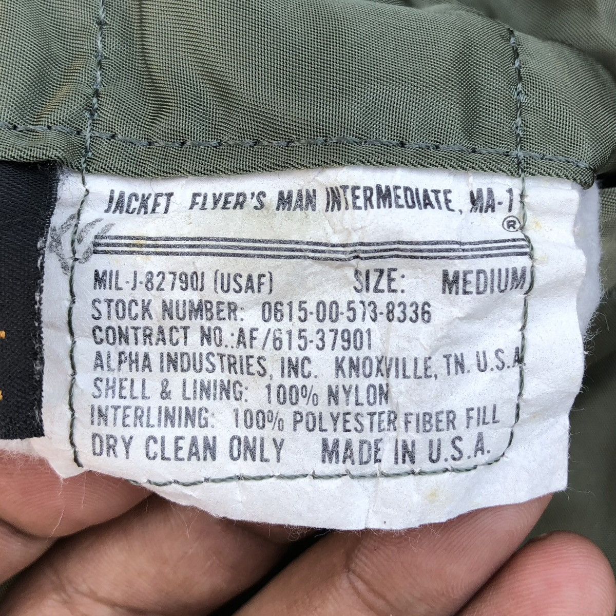Alpha Industries Vintage Alpha Industries Flyers Man Intermediate MA-1 Jacket Size US M / EU 48-50 / 2 - 16 Thumbnail