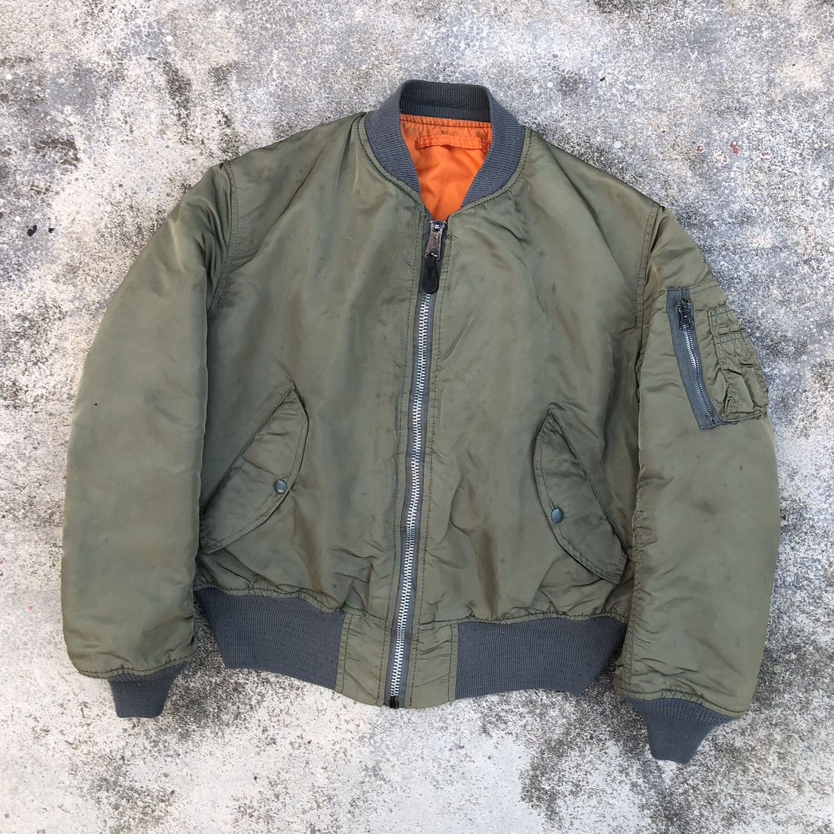 Alpha Industries Vintage Alpha Industries Flyers Man Intermediate MA-1 Jacket Size US M / EU 48-50 / 2 - 2 Thumbnail