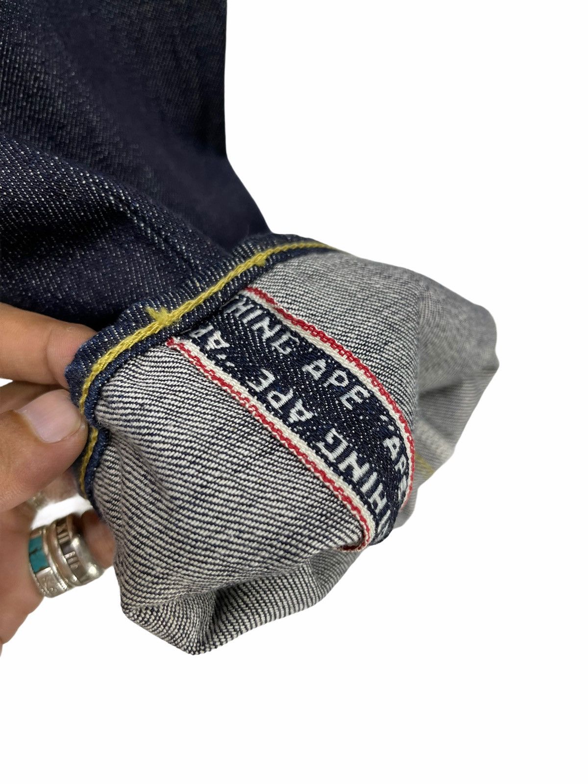 Bape Bapesta Denim Regular Fit Size US 30 / EU 46 - 6 Thumbnail