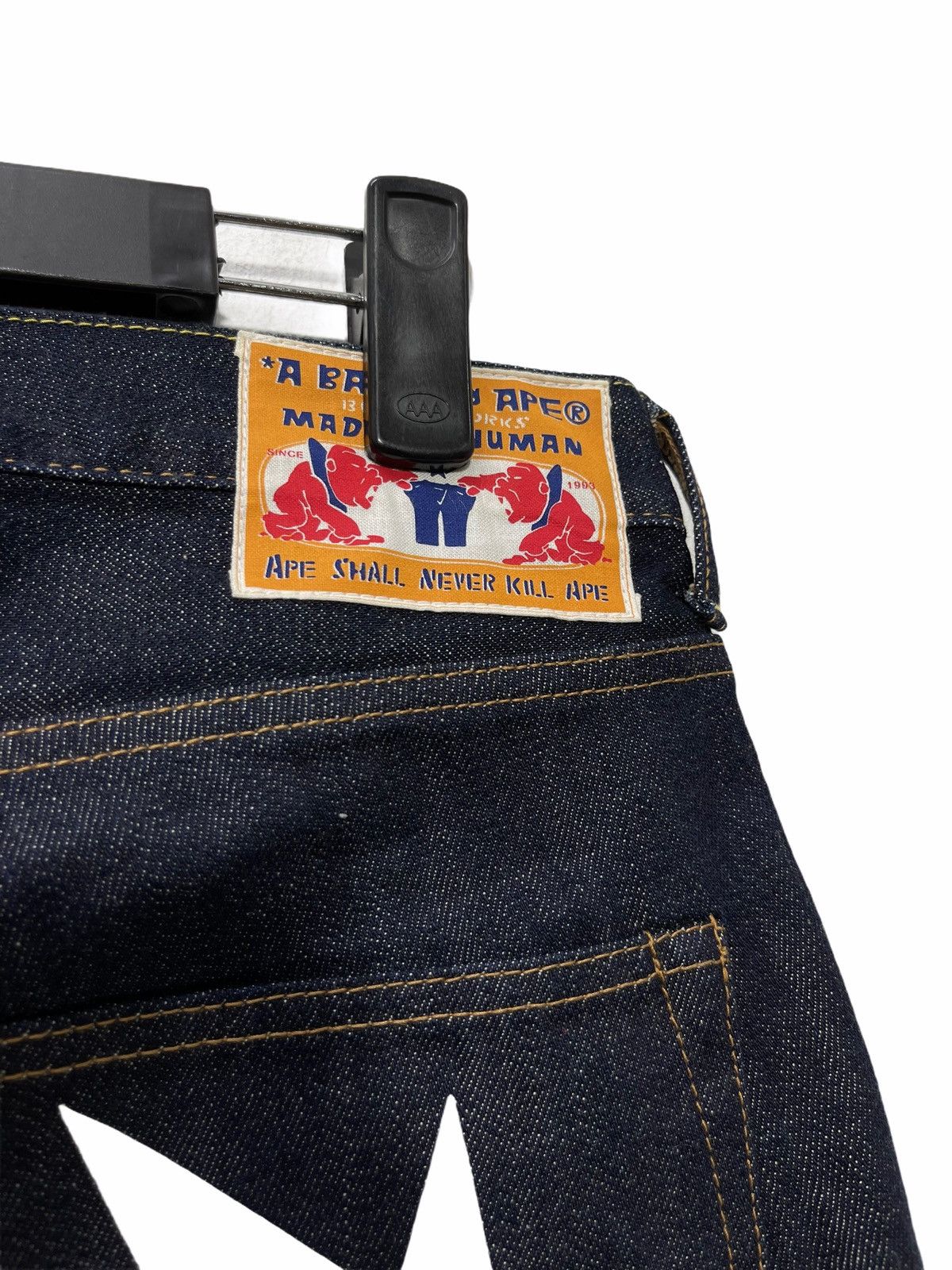 Bape Bapesta Denim Regular Fit Size US 30 / EU 46 - 5 Thumbnail