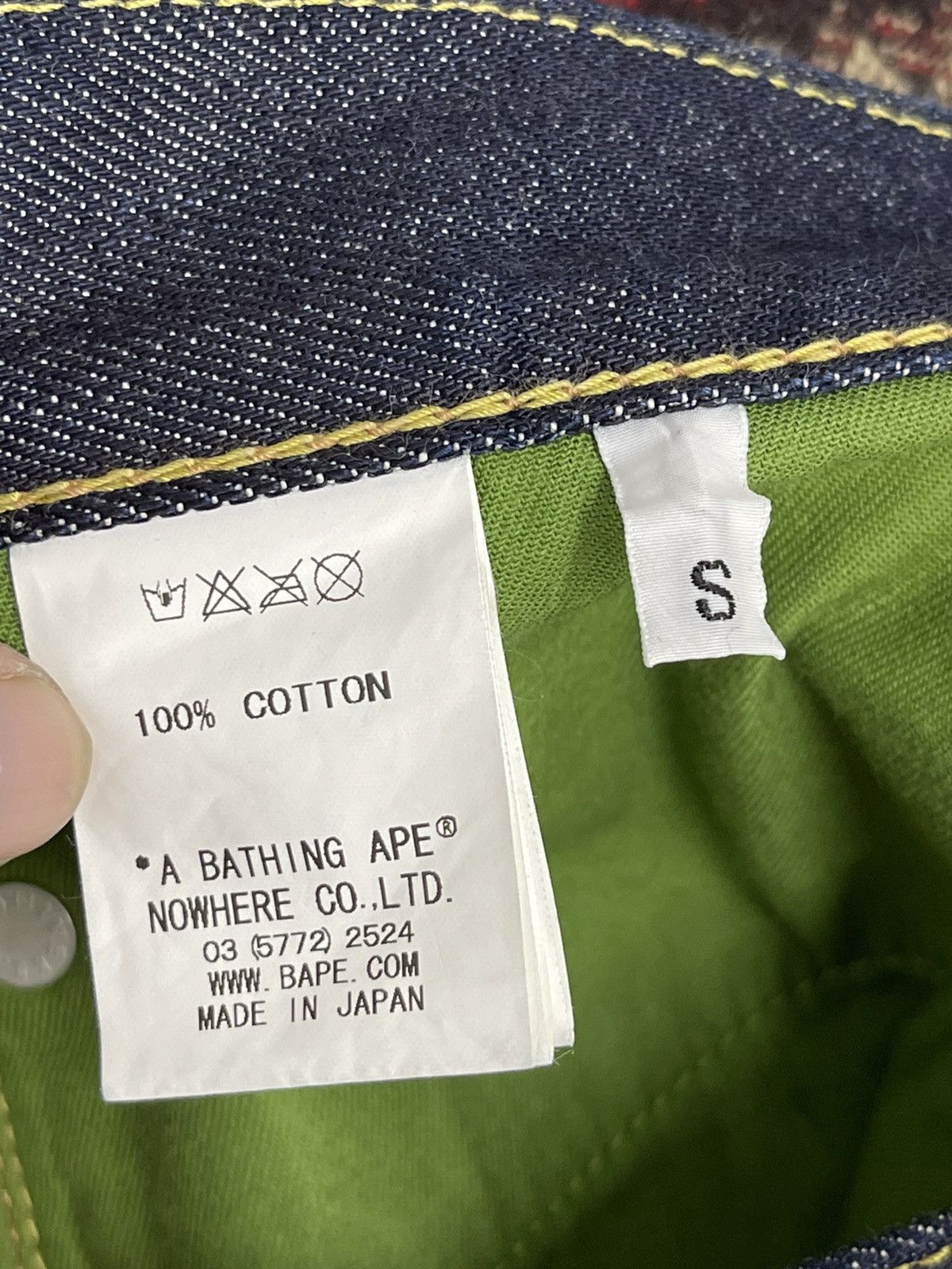 Bape Bapesta Denim Regular Fit Size US 30 / EU 46 - 8 Thumbnail