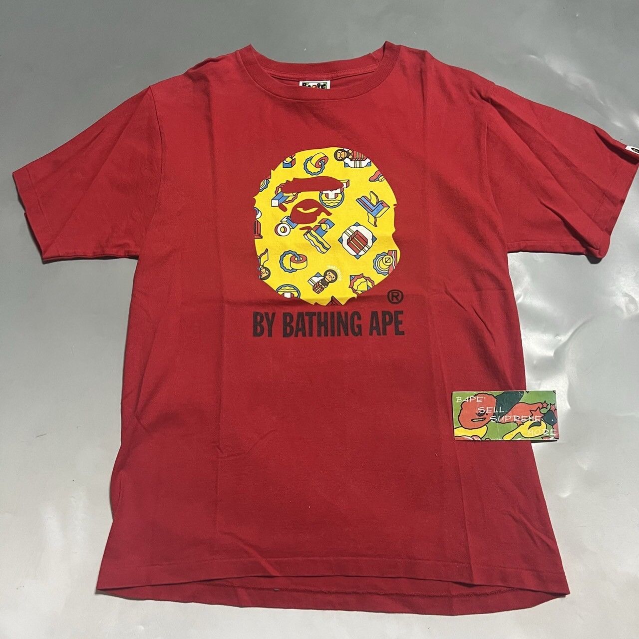 Bape BAPE APE HEAD TEE Red Size US M / EU 48-50 / 2 - 1 Thumbnail