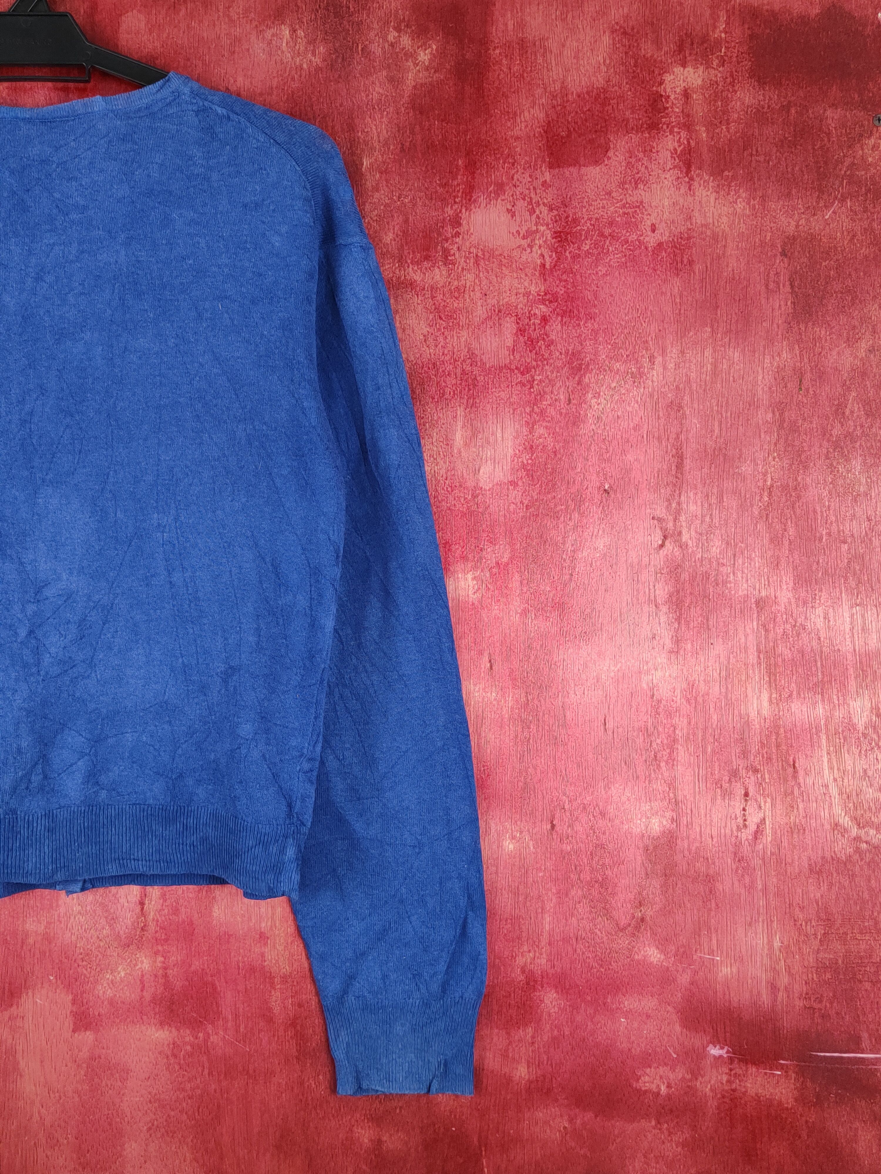 Japanese Brand Earth Music & Ecology Blue Knitwear Cardigan #S1215 Size M / US 6-8 / IT 42-44 - 9 Thumbnail