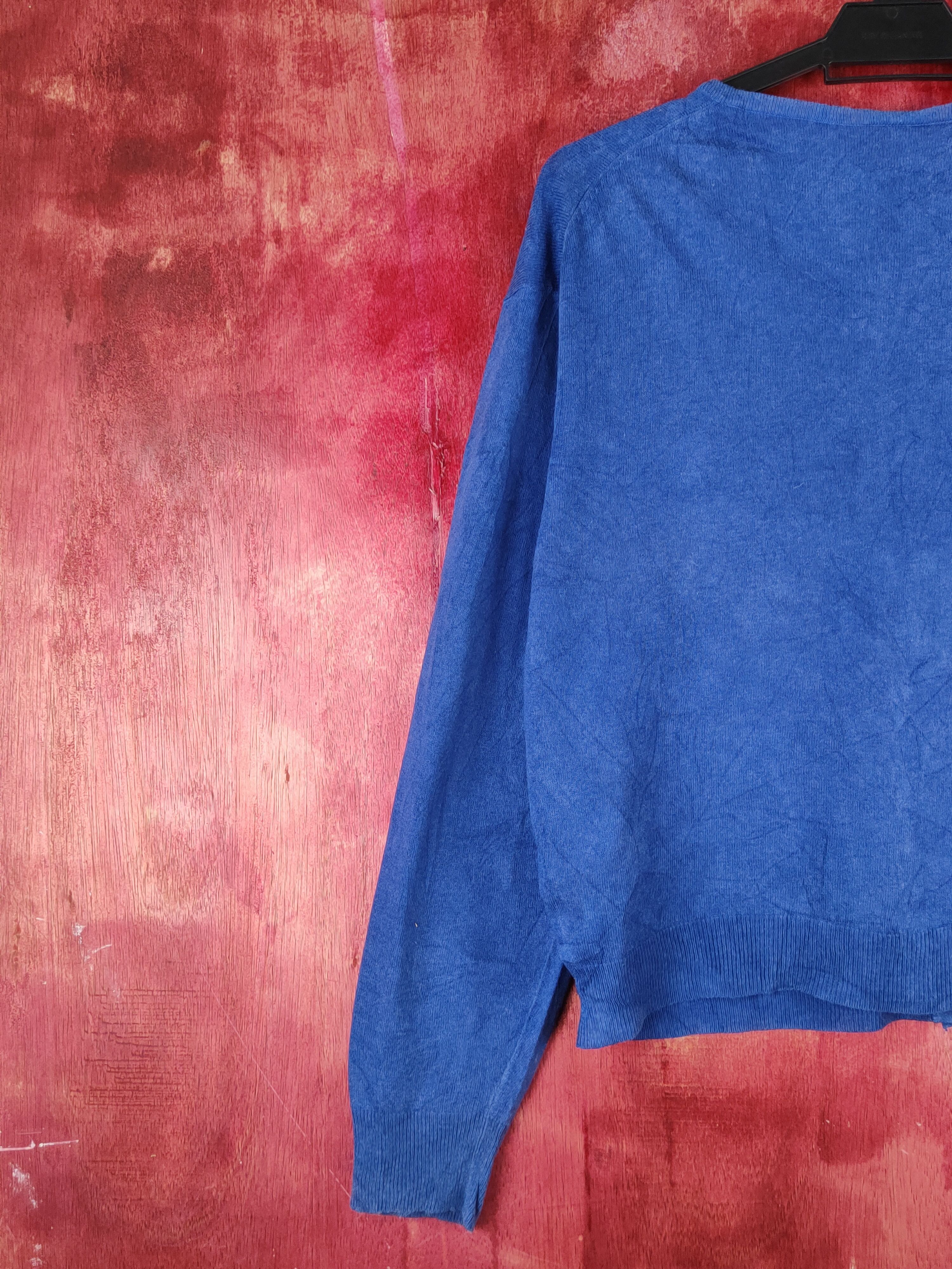 Japanese Brand Earth Music & Ecology Blue Knitwear Cardigan #S1215 Size M / US 6-8 / IT 42-44 - 8 Thumbnail