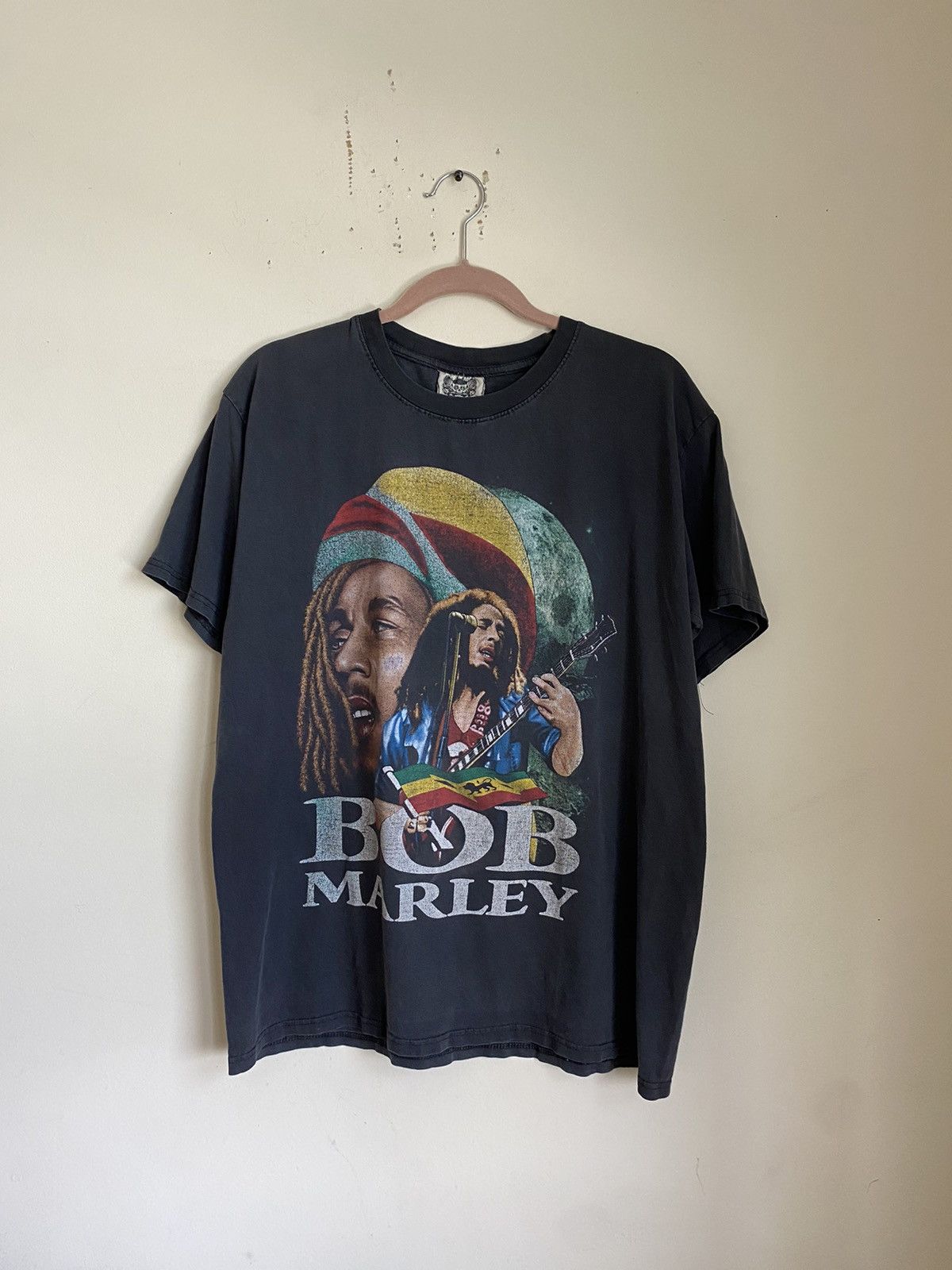 Bob Marley × Rap Tees × Vintage Vintage 90s Bob Marley Boot Rap Tee Size US XL / EU 56 / 4 - 1 Thumbnail