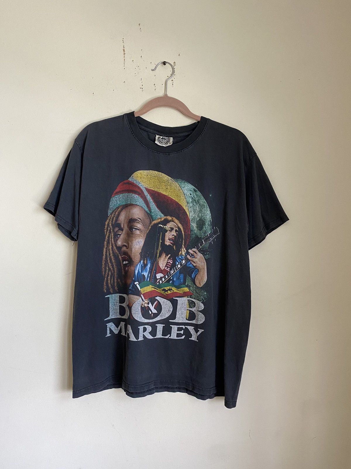 Bob Marley × Rap Tees × Vintage Vintage 90s Bob Marley Boot Rap Tee Size US XL / EU 56 / 4 - 4 Thumbnail