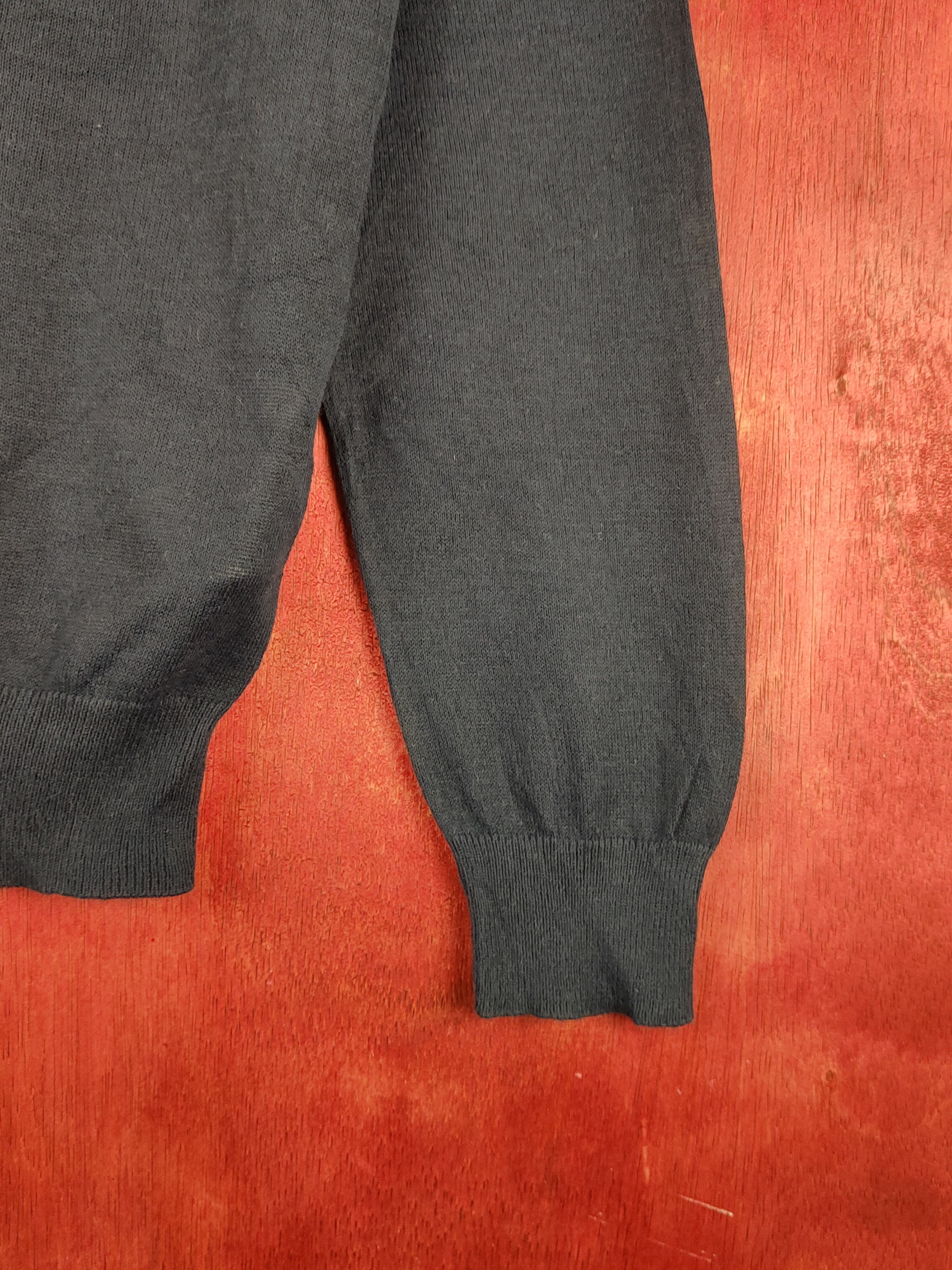 Japanese Brand × Uniqlo Uniqlo Navy Knitwear thin Cardigan vintage japan #S1213 Size L / US 10 / IT 46 - 6 Thumbnail