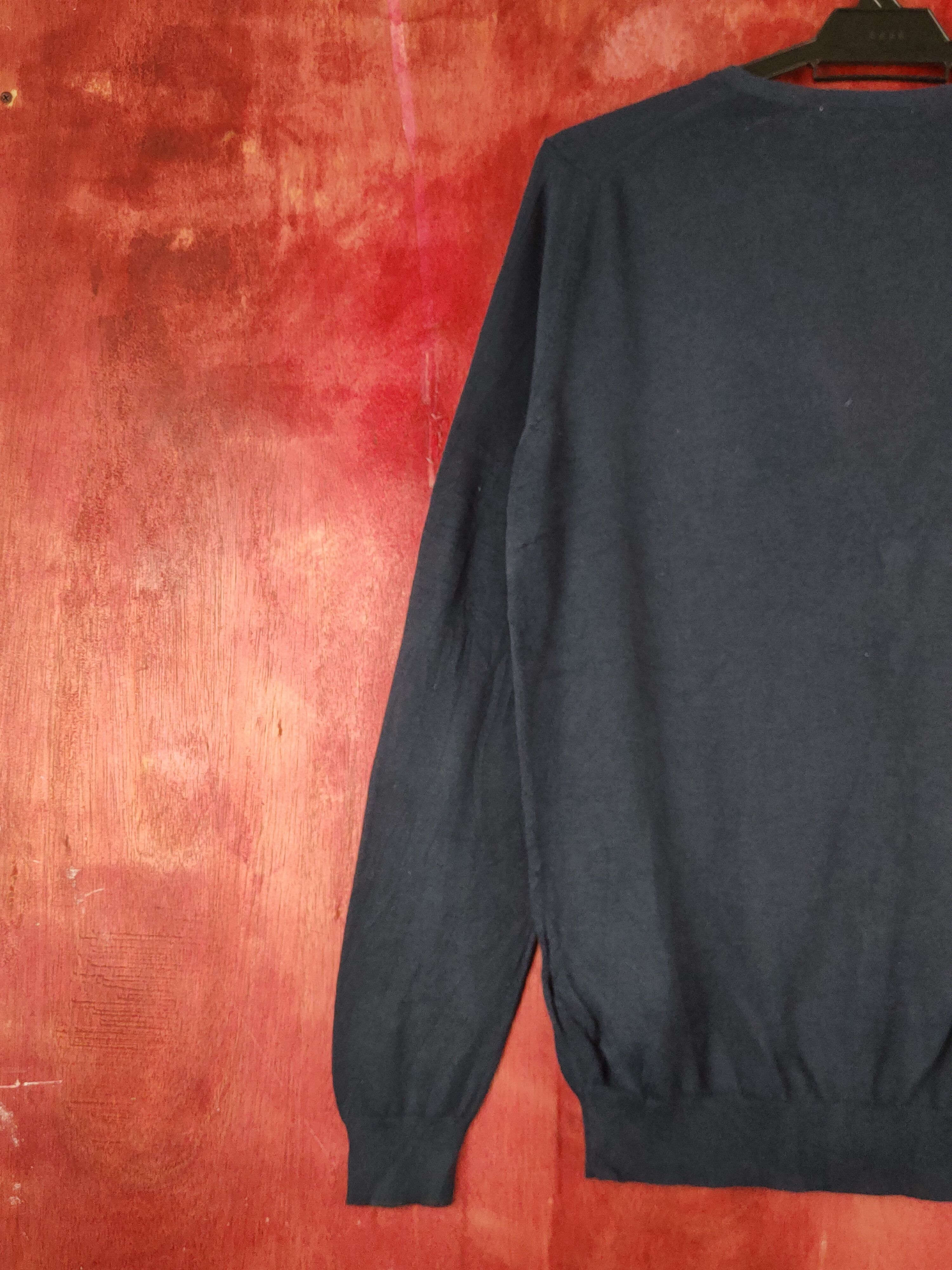 Japanese Brand × Uniqlo Uniqlo Navy Knitwear thin Cardigan vintage japan #S1213 Size L / US 10 / IT 46 - 8 Thumbnail