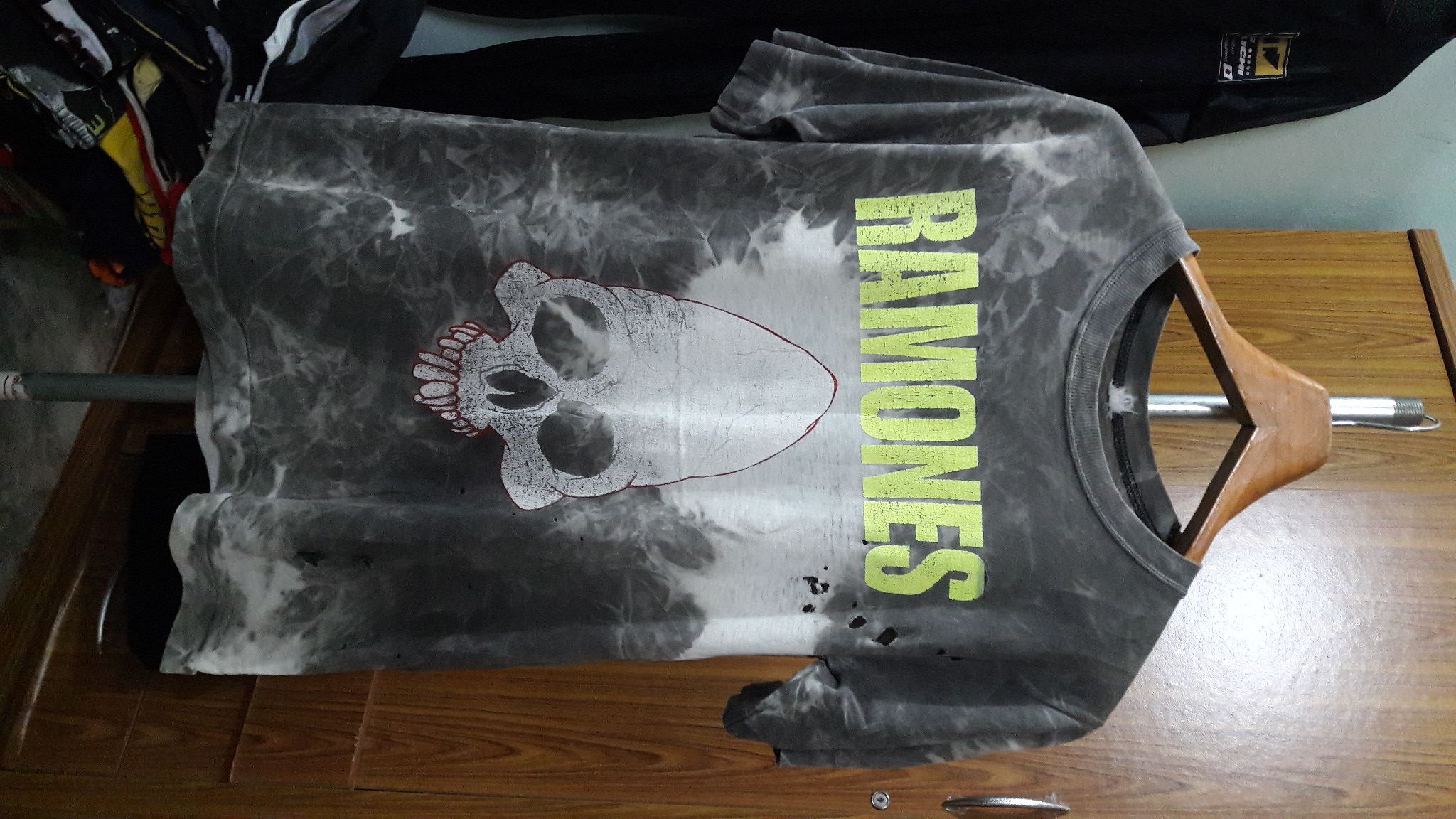 image of Vintage 90's Ramones Gabba Gabba Hey Tour Aus 1991 Asicwash in Tye Dye, Men's (Size Large)