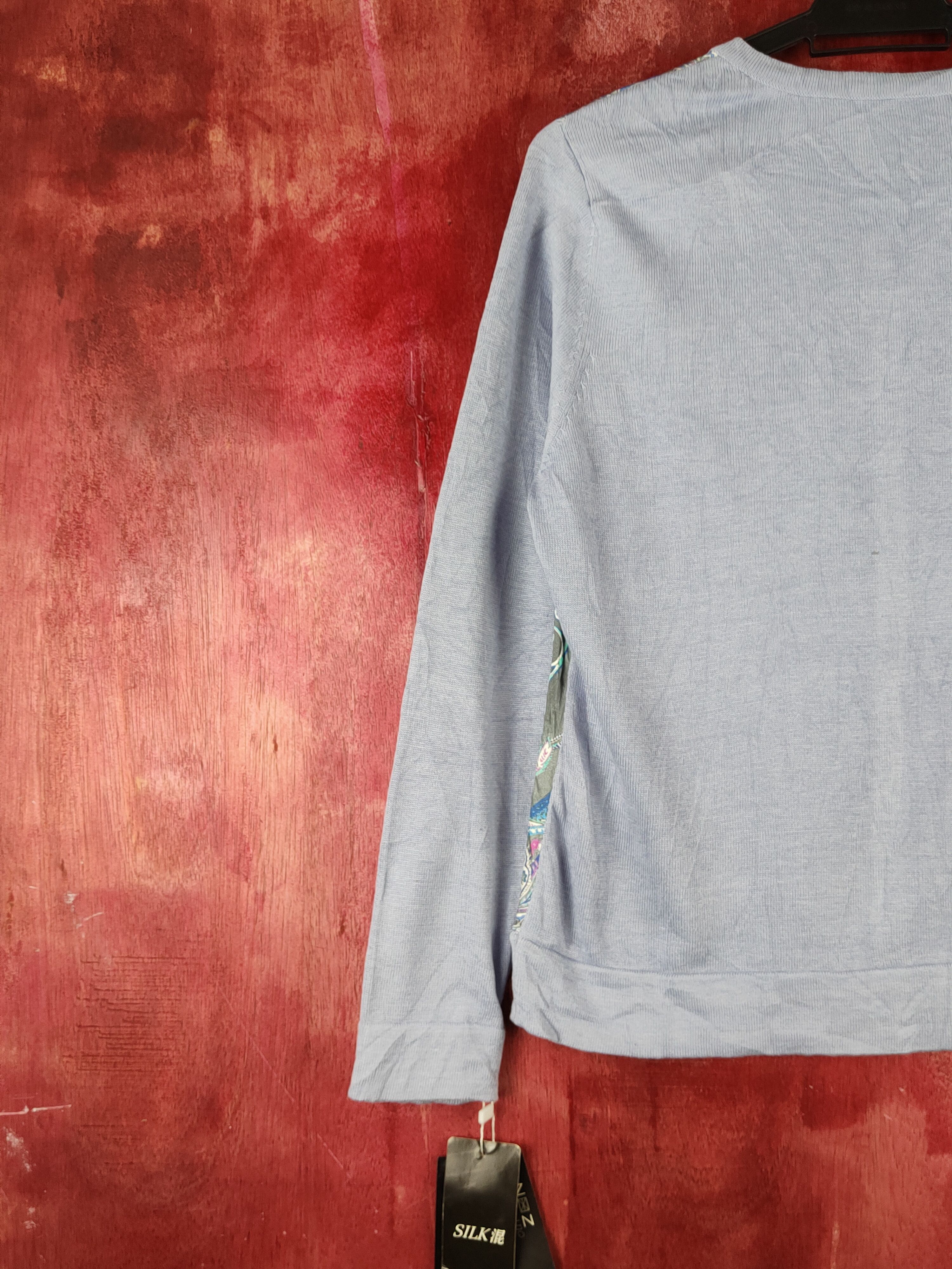 Japanese Brand Out Zon Baby Blue Knitwear Cardigan #S1212 Size M / US 6-8 / IT 42-44 - 8 Thumbnail