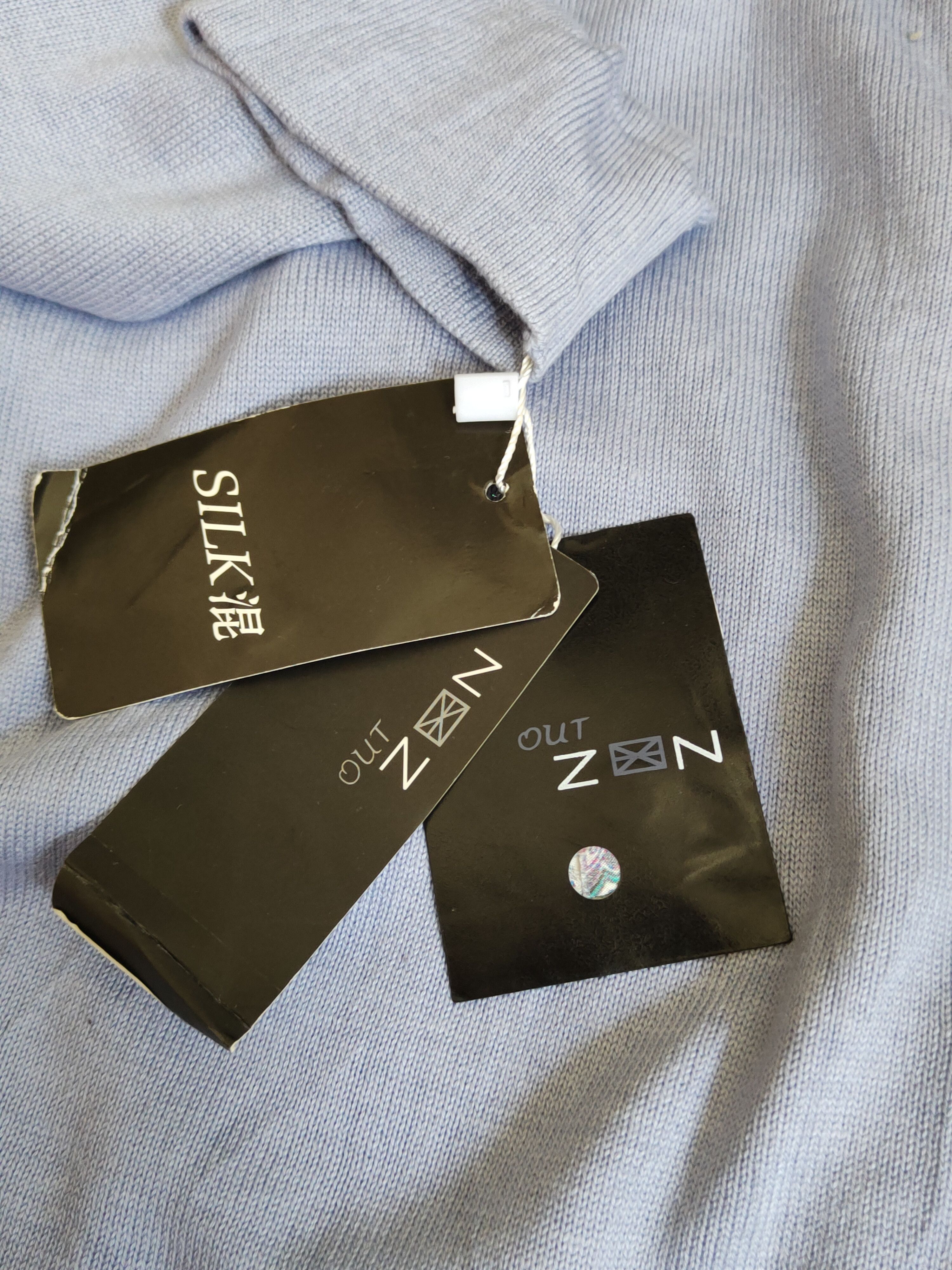 Japanese Brand Out Zon Baby Blue Knitwear Cardigan #S1212 Size M / US 6-8 / IT 42-44 - 10 Thumbnail