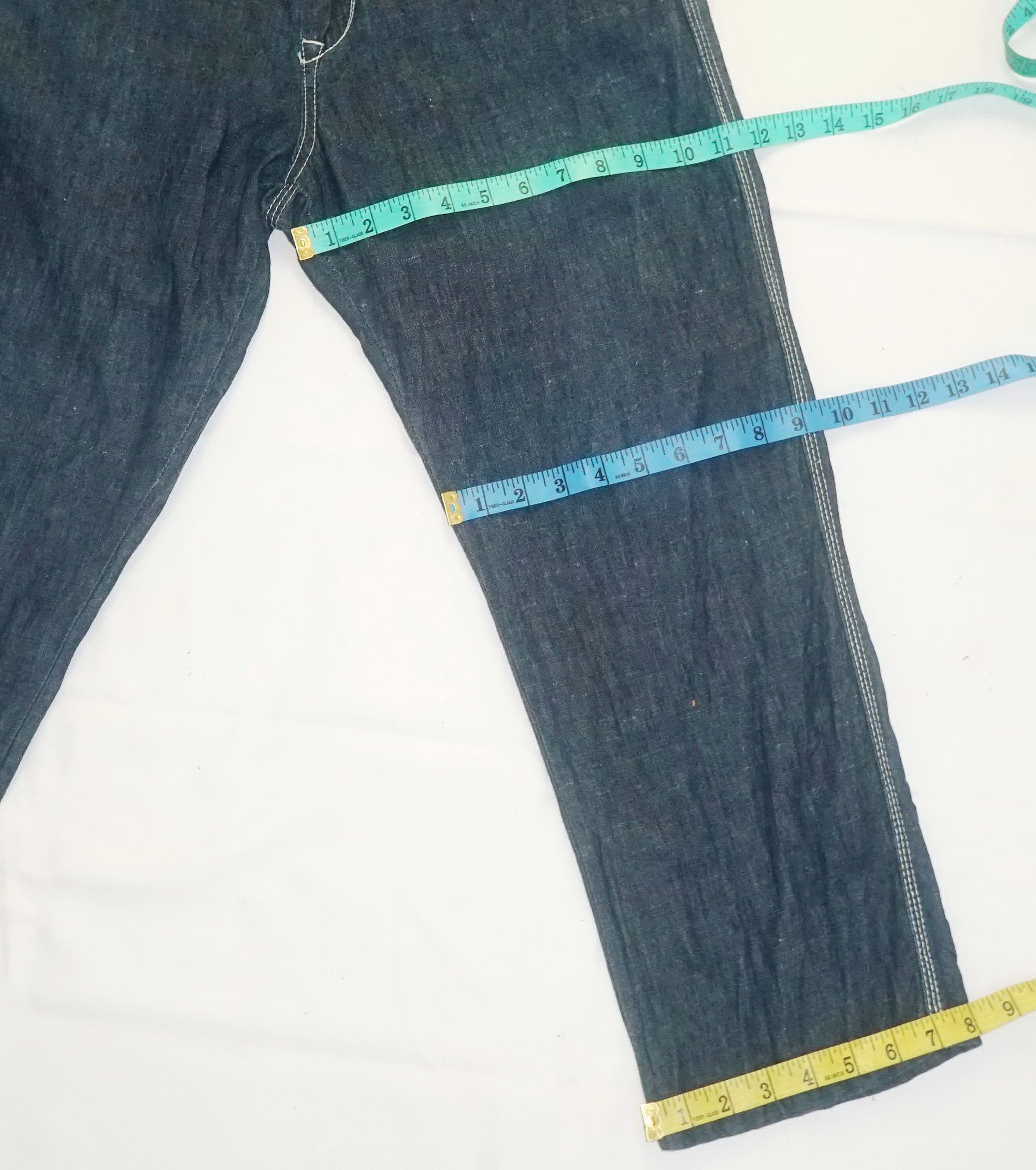 Japanese Brand TEMPTATION Soft Jeans Size US 32 / EU 48 - 9 Thumbnail