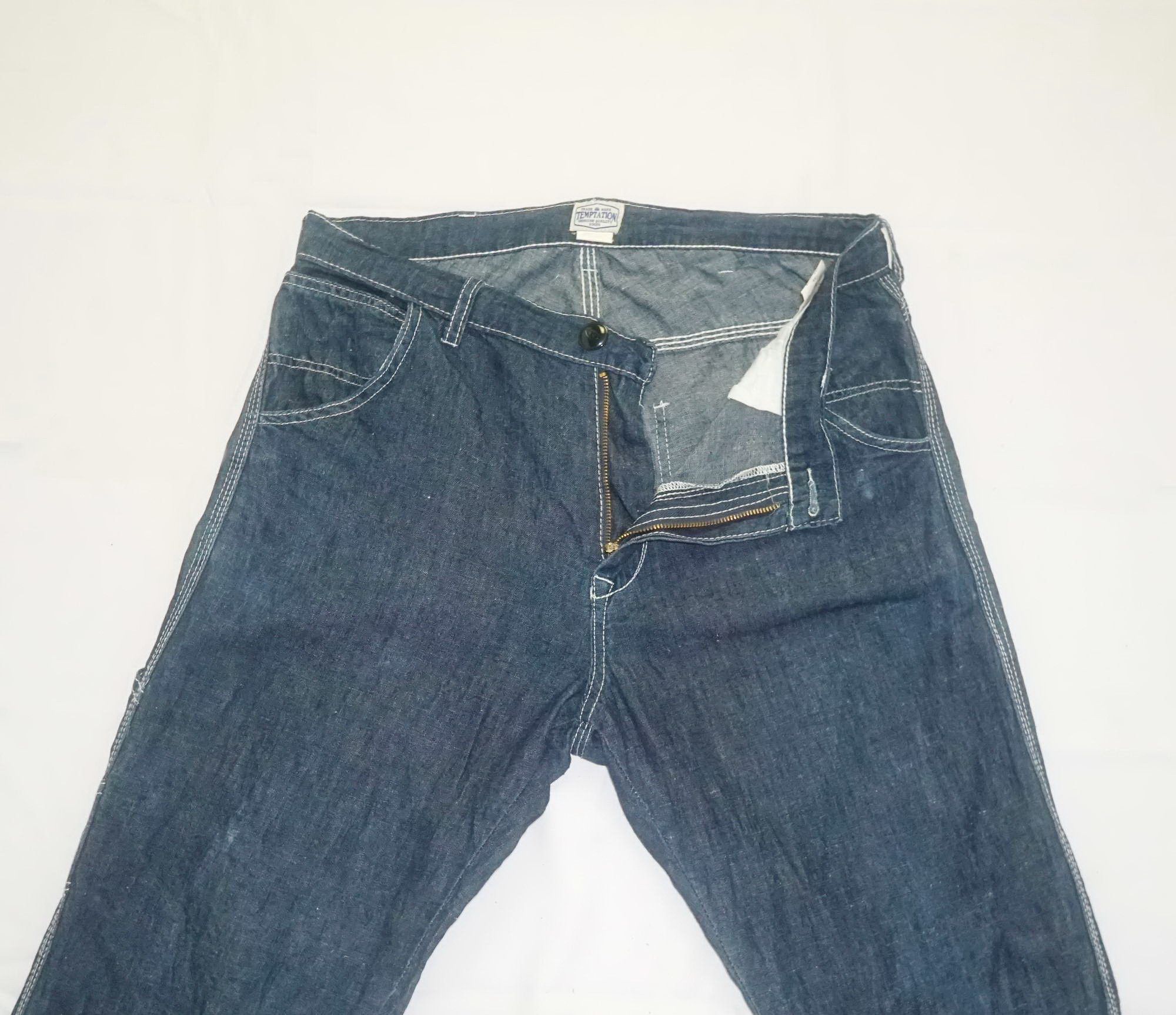 Japanese Brand TEMPTATION Soft Jeans Size US 32 / EU 48 - 4 Thumbnail
