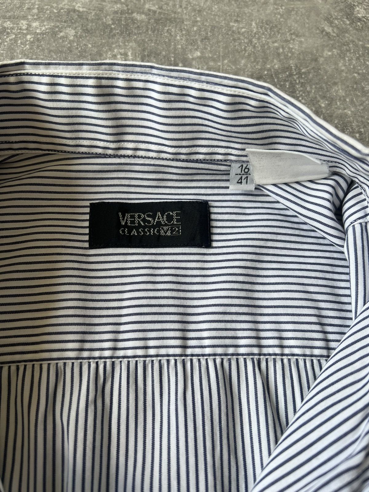 Versace Jeans Couture Vintage Versace V2 Long Sleeve Shirt Size M - L 16 / 41 Size US L / EU 52-54 / 3 - 6 Thumbnail