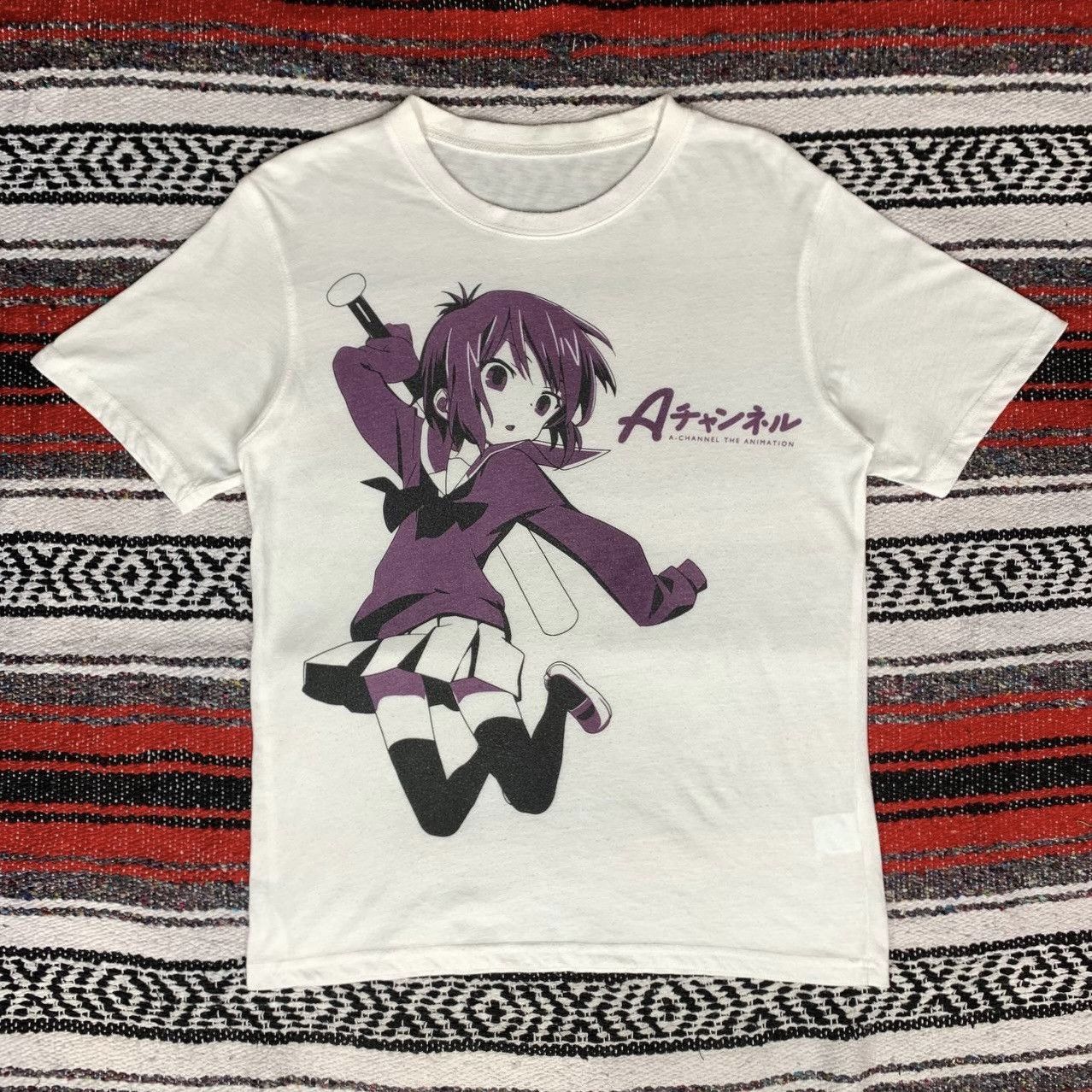 Anime × Vintage Ichii Tooru Anime Characters Tee Channel The Animation Size US S / EU 44-46 / 1 - 1 Thumbnail