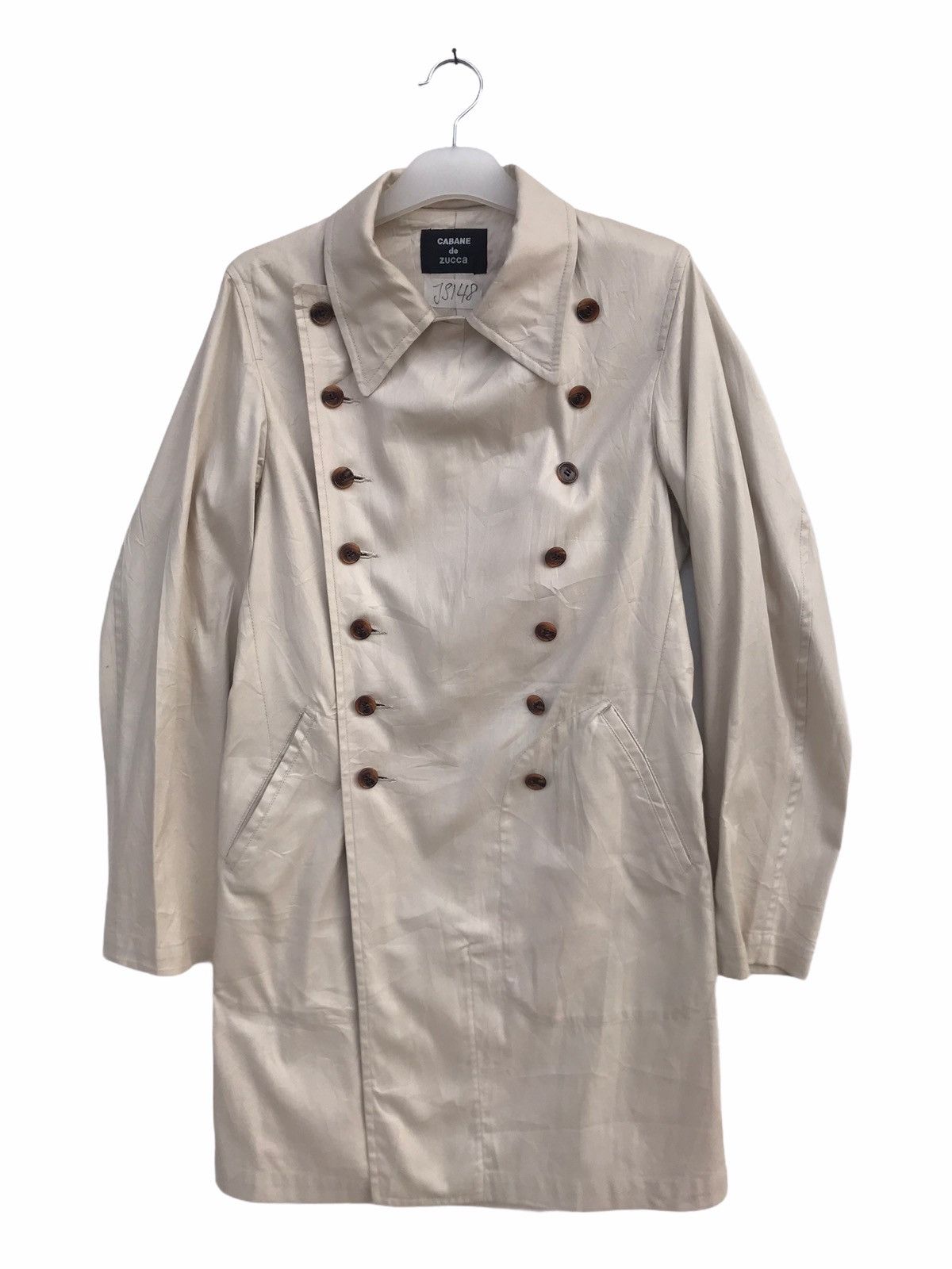 CABANE de ZUCCa Cabane de Zucca Double Breast Trench Coat Size US M / EU 48-50 / 2 - 1 Thumbnail