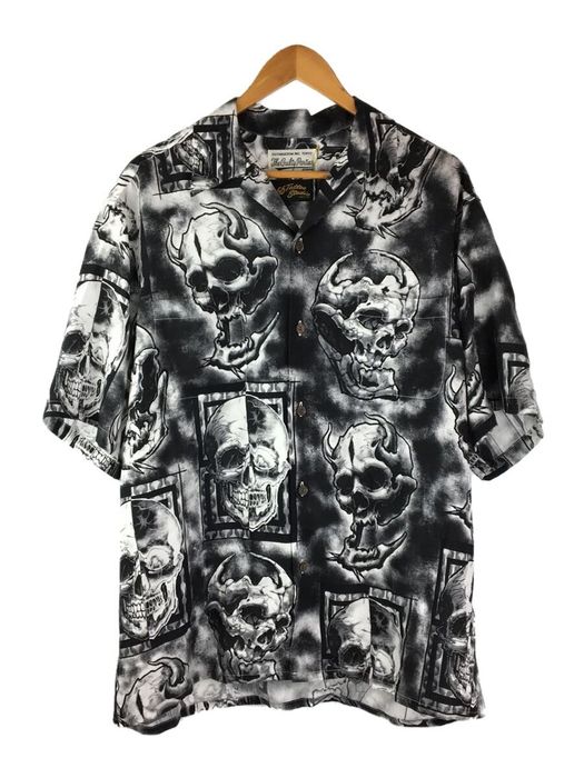 Wacko Maria 56 Tattoo Studio Skull Hawaiian Shirt | Grailed