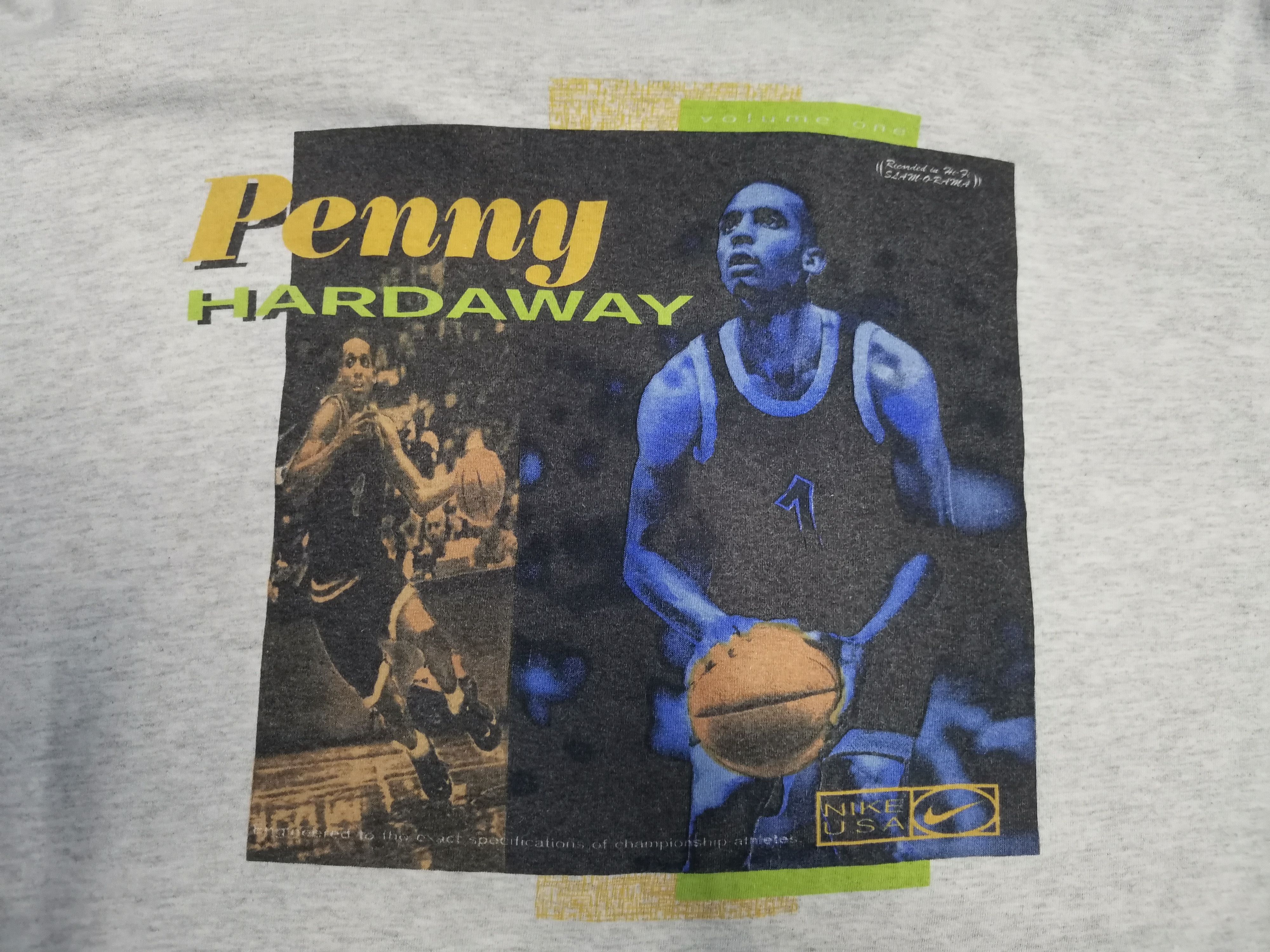 image of Vintage Nike Penny Hardaway Basketball Nba Tee Rodman in Grey, Men's (Size 2XL)