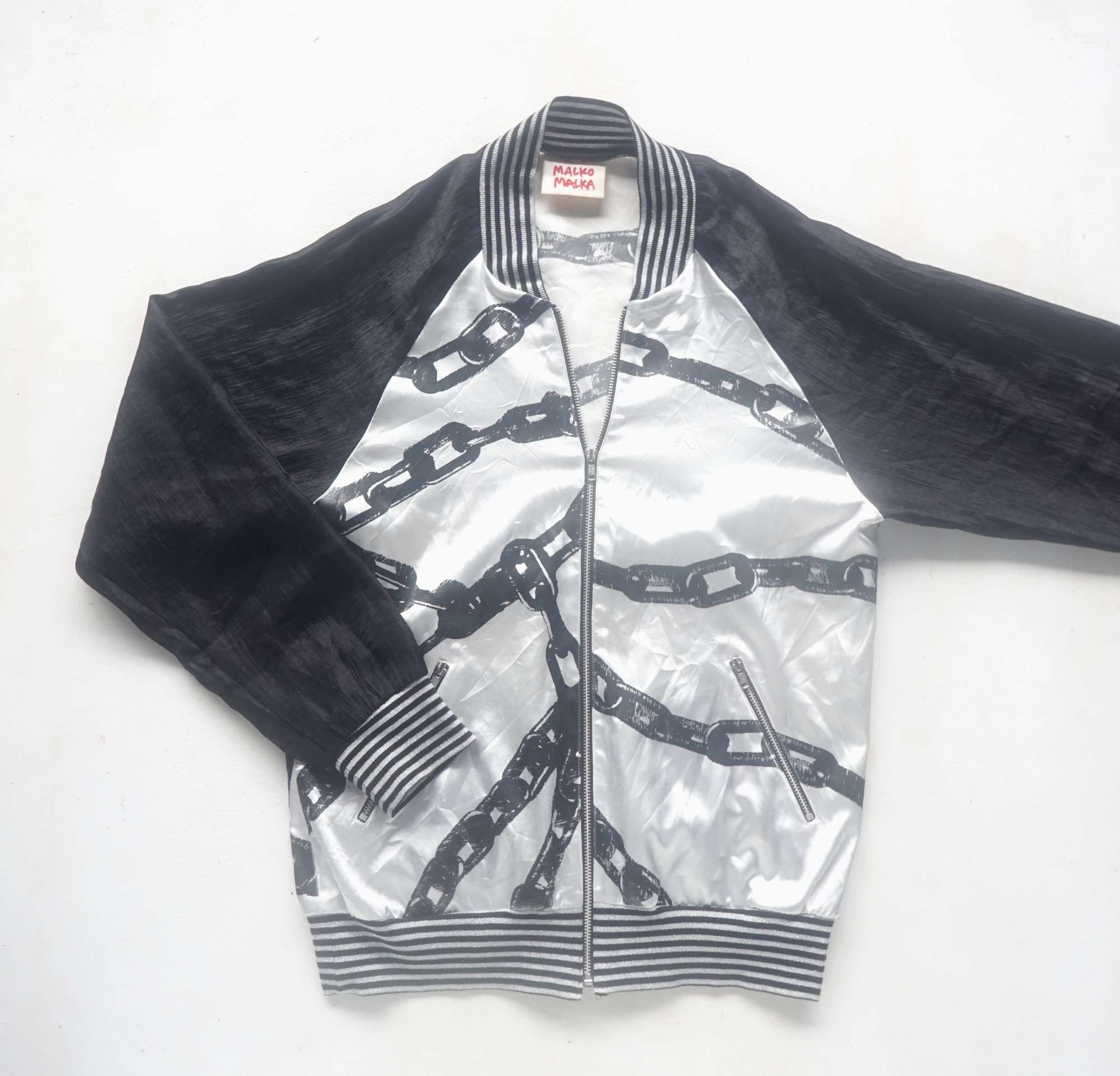 Japanese Brand MALKO MALKA Chains Design Light Jacket Size US M / EU 48-50 / 2 - 2 Thumbnail