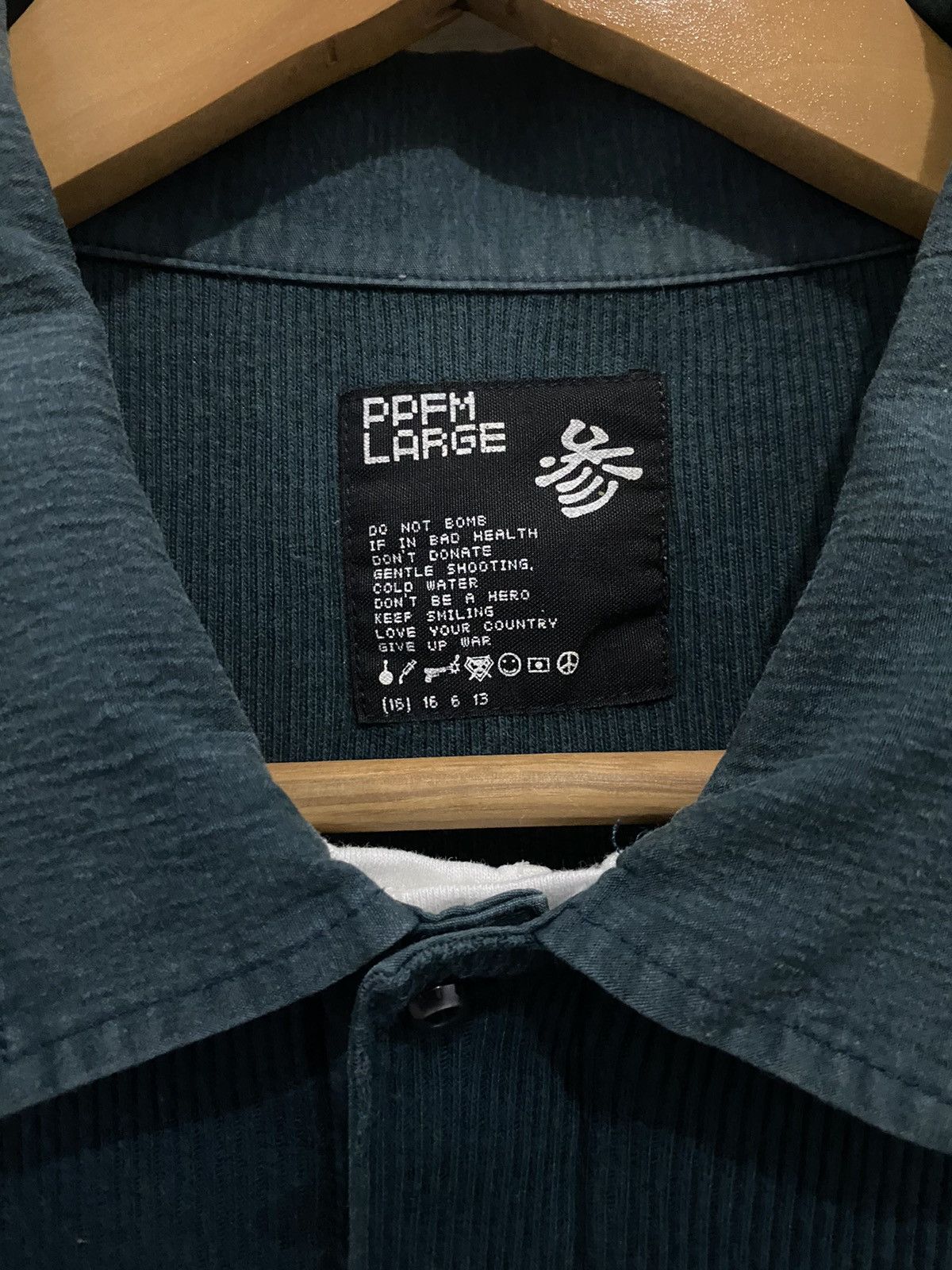 PPFM Vintage Japan PPFM Badges Logo Polo Longsleeve Tee Size US L / EU 52-54 / 3 - 4 Thumbnail