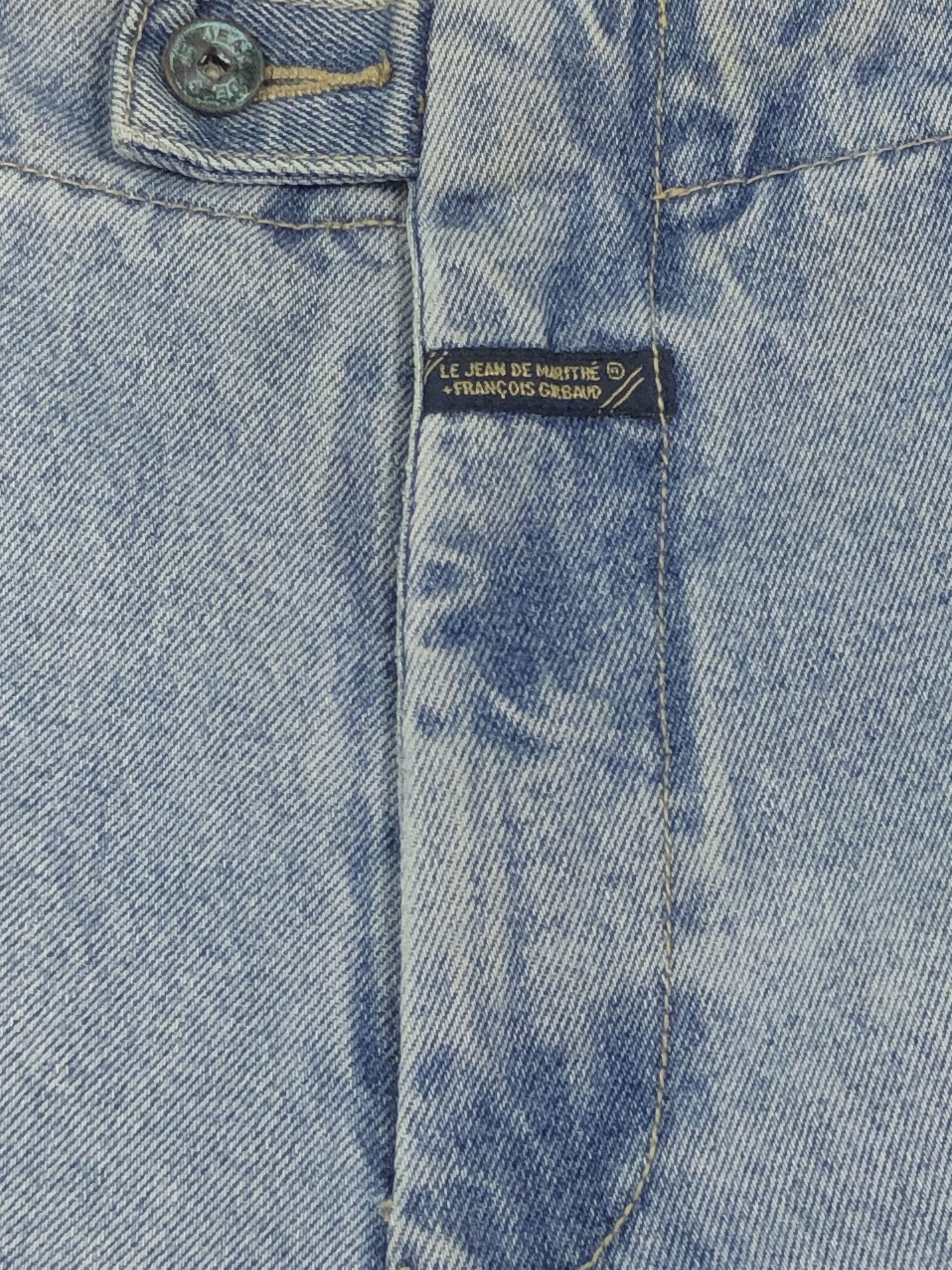 Marithe + Francois Girbaud RARE🔥VINTAGE GIRBAUD M+FG DENIM TAPE SHORT PANTS Size US 32 / EU 48 - 9 Thumbnail