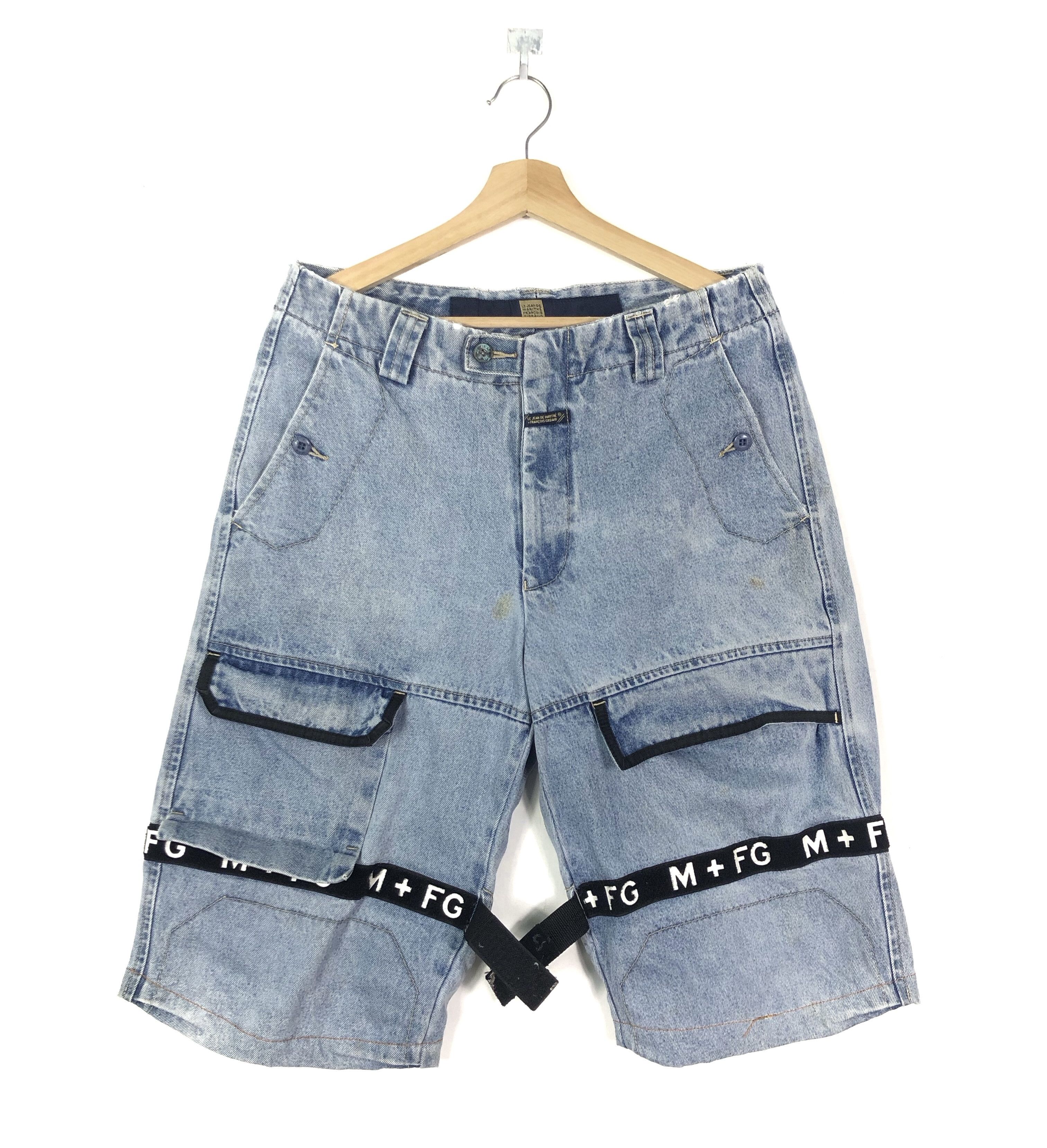 RARE🔥VINTAGE GIRBAUD M+FG DENIM TAPE SHORT PANTS