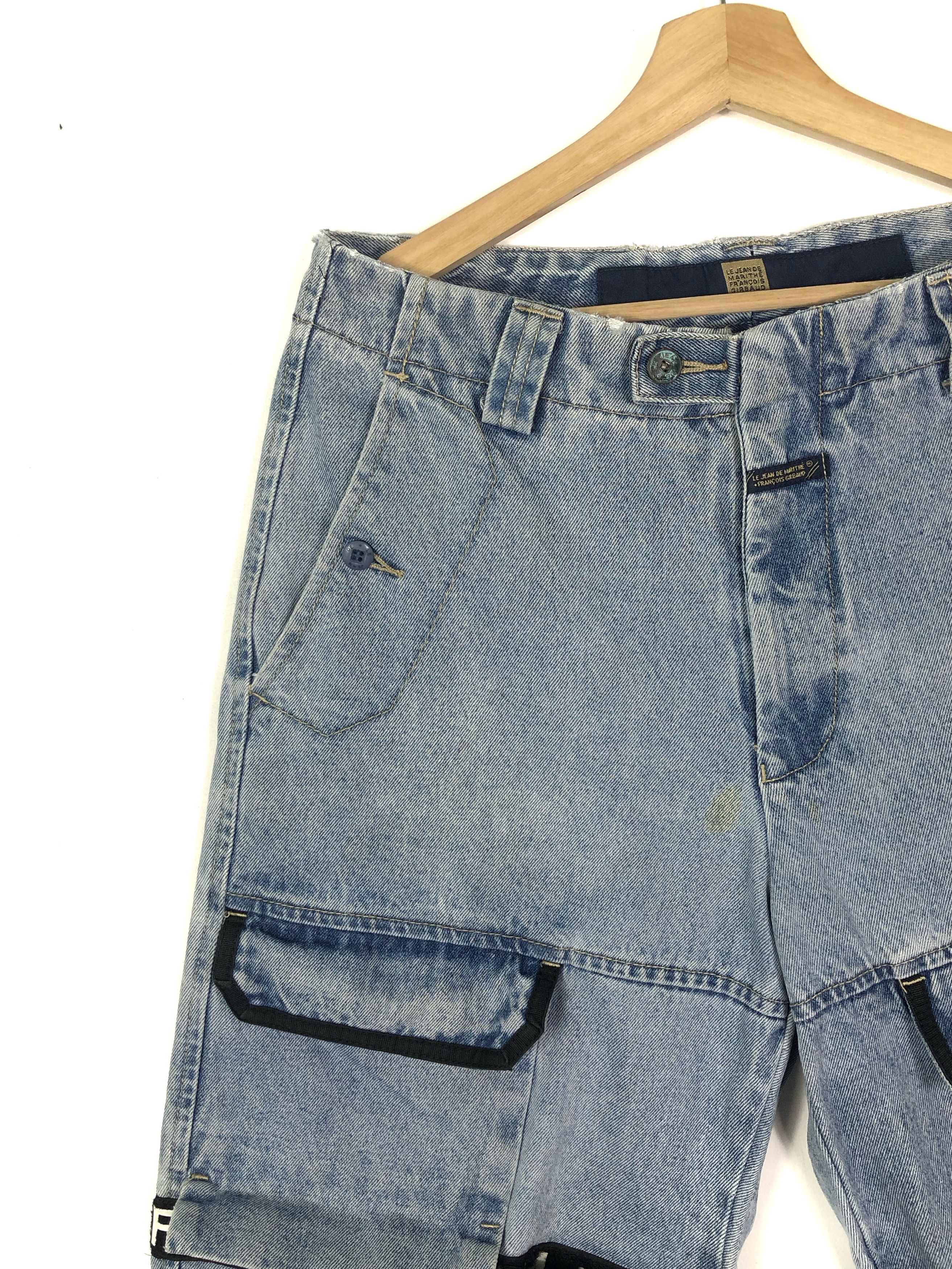 Marithe + Francois Girbaud RARE🔥VINTAGE GIRBAUD M+FG DENIM TAPE SHORT PANTS Size US 32 / EU 48 - 11 Thumbnail