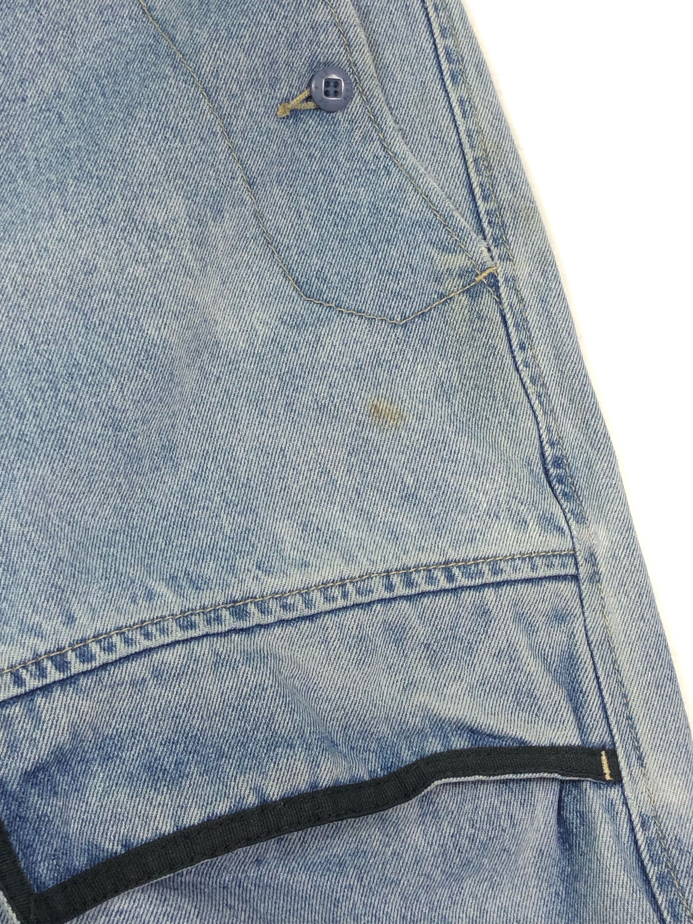 Marithe + Francois Girbaud RARE🔥VINTAGE GIRBAUD M+FG DENIM TAPE SHORT PANTS Size US 32 / EU 48 - 8 Thumbnail