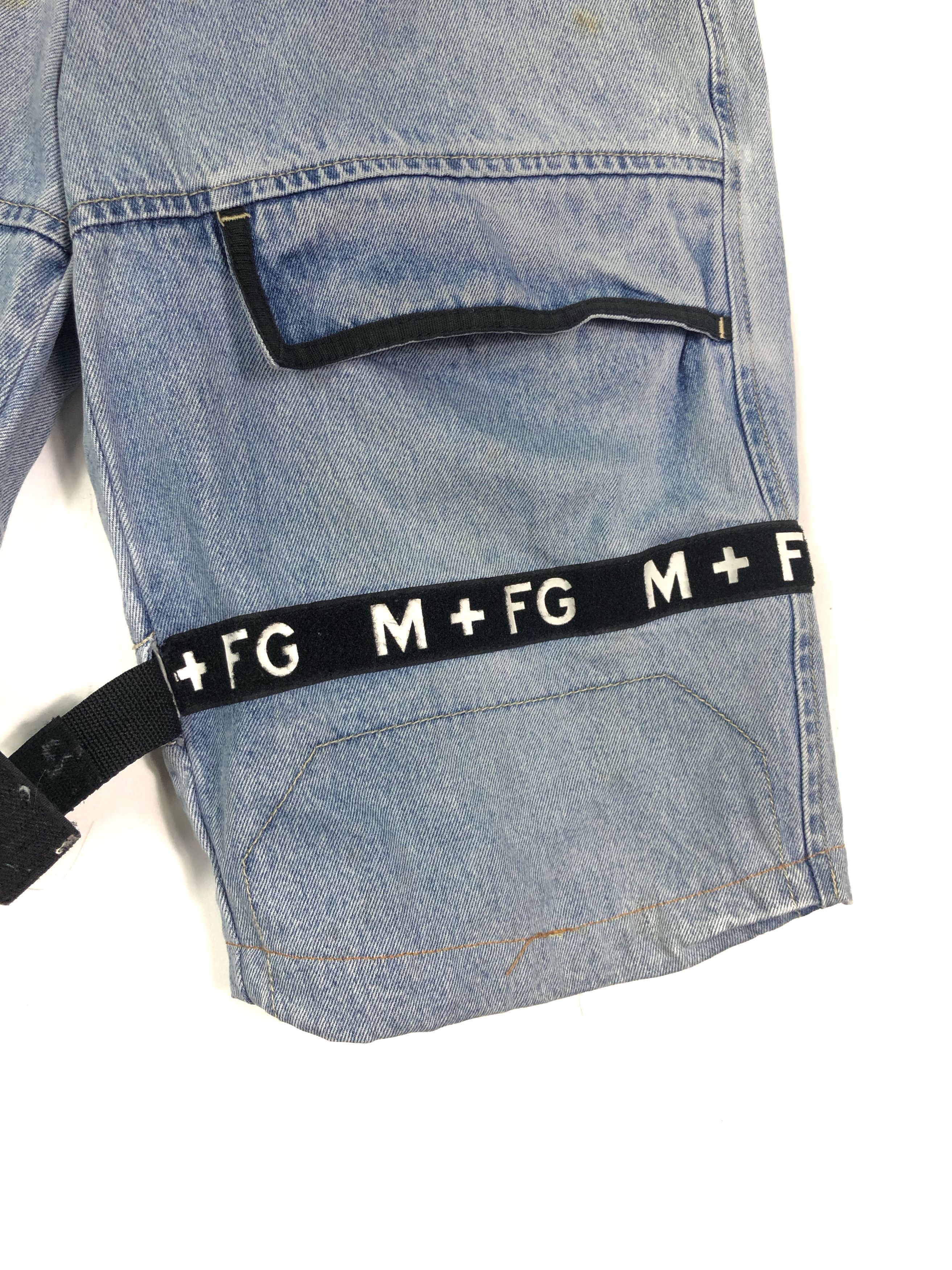 Marithe + Francois Girbaud RARE🔥VINTAGE GIRBAUD M+FG DENIM TAPE SHORT PANTS Size US 32 / EU 48 - 3 Thumbnail