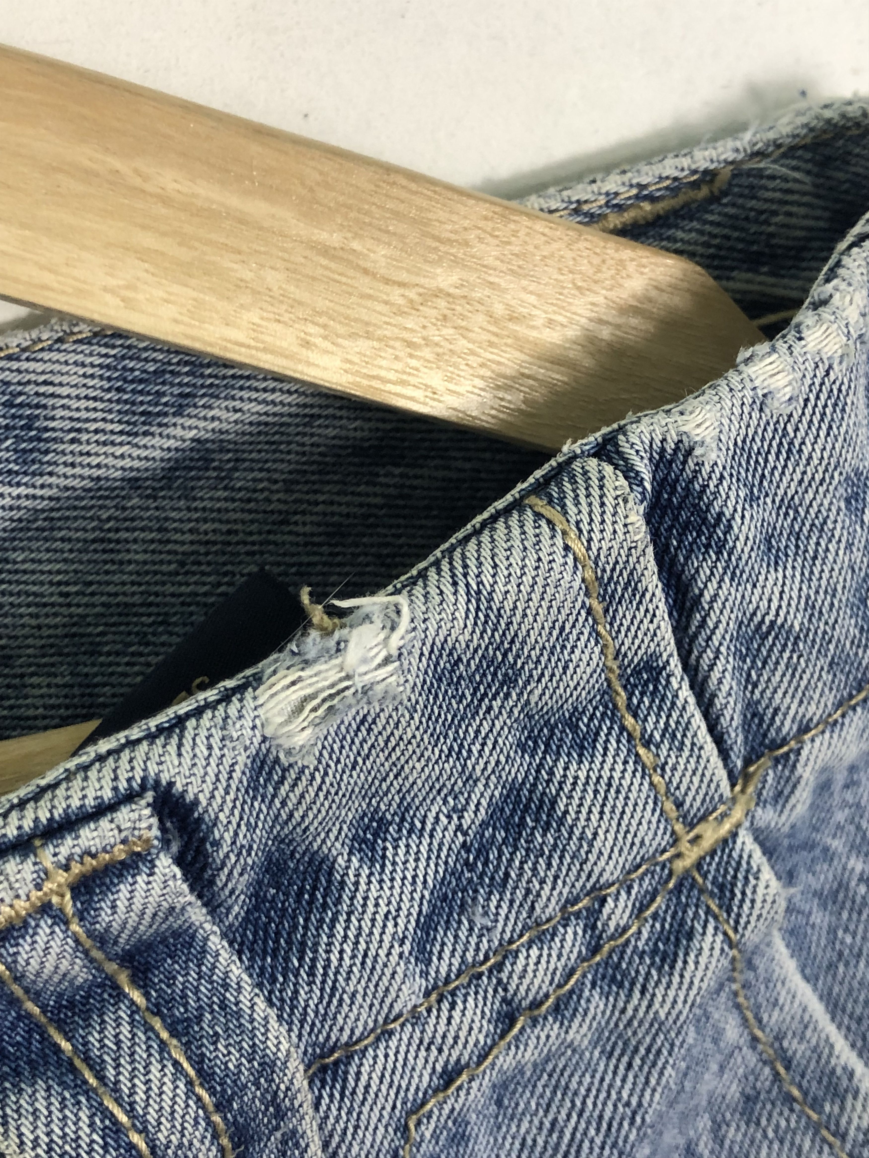 Marithe + Francois Girbaud RARE🔥VINTAGE GIRBAUD M+FG DENIM TAPE SHORT PANTS Size US 32 / EU 48 - 15 Thumbnail